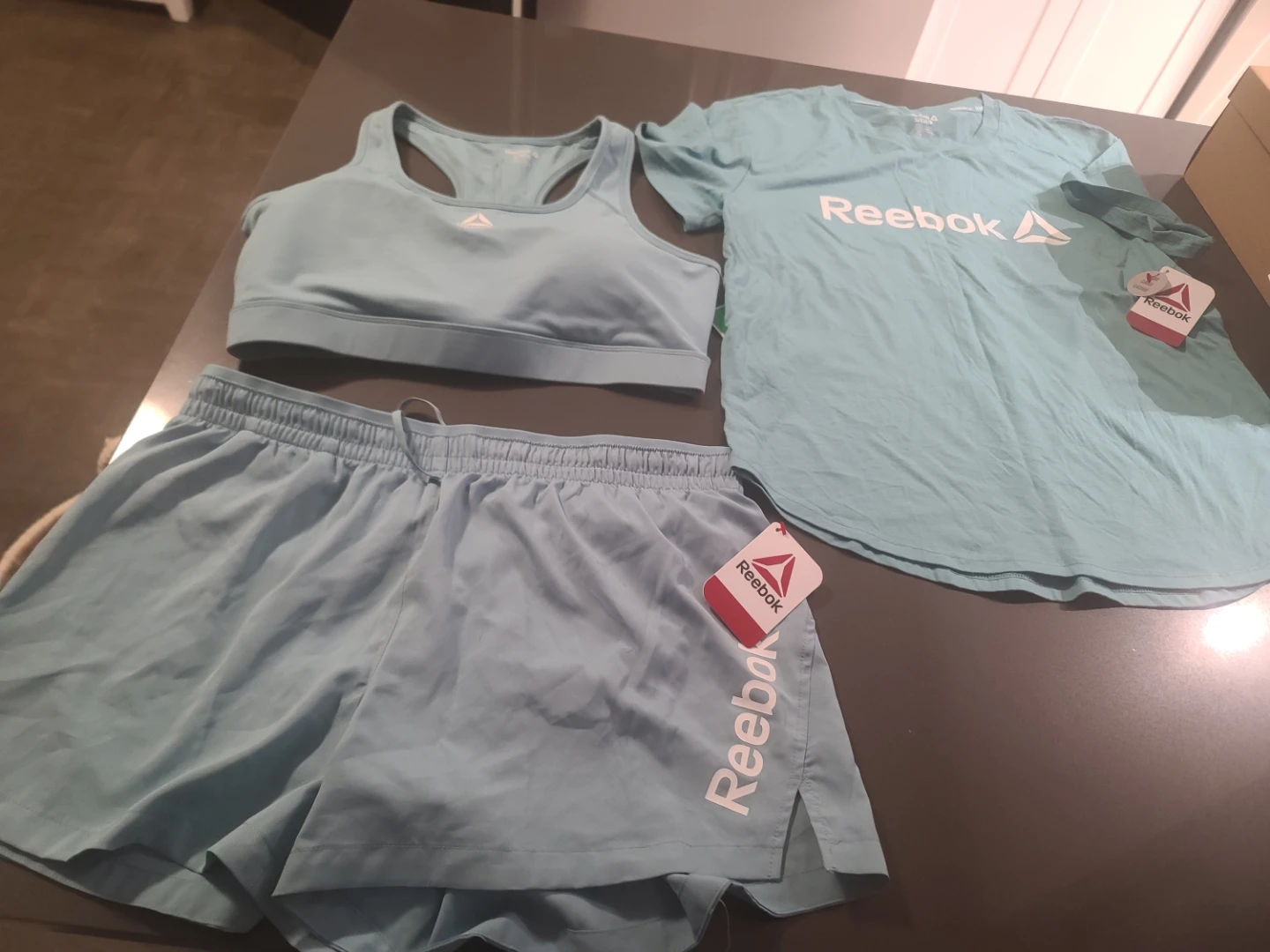Reebok Women's Athletic Set - T-shirt, Sports Bra, Shorts - photo 3
