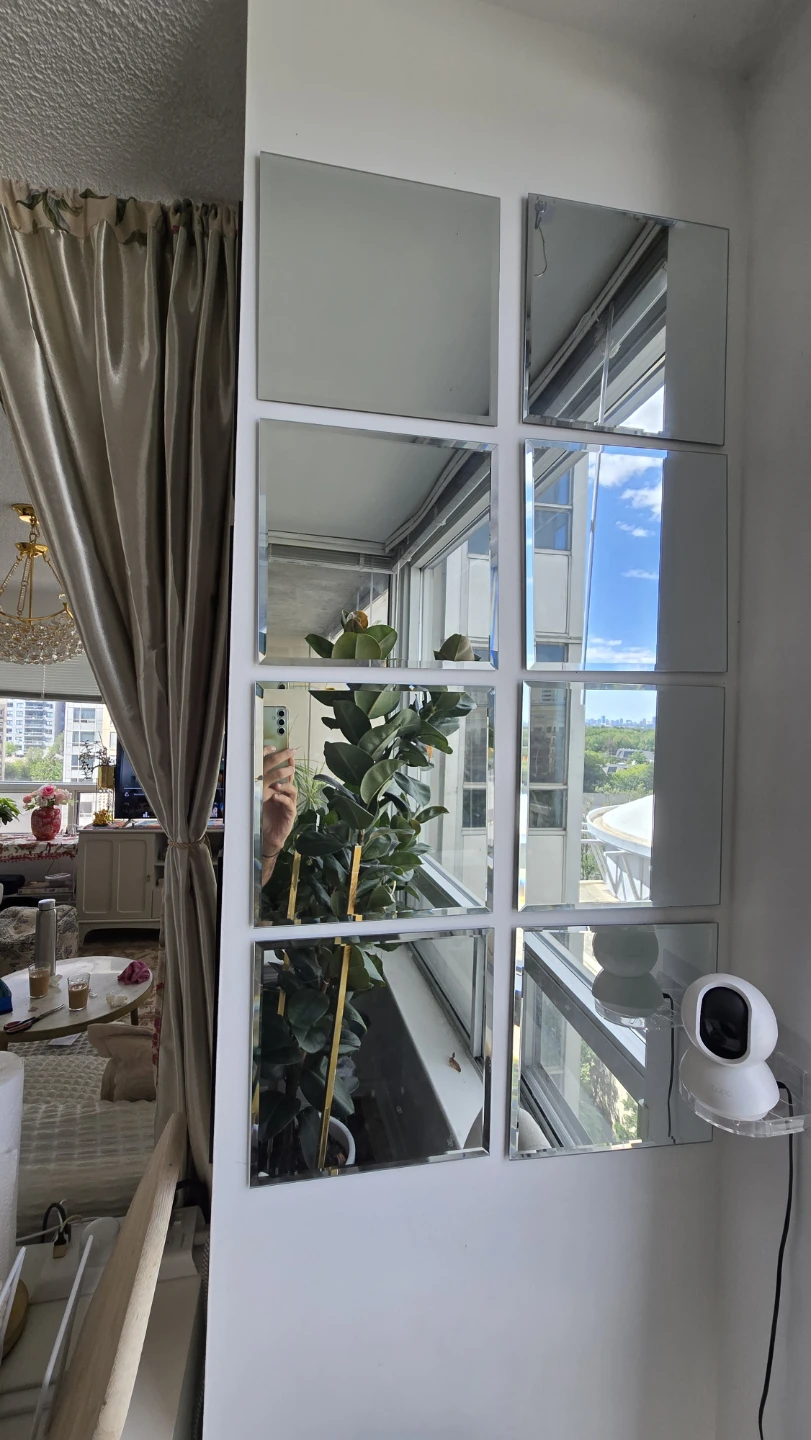 Set of 8 Square Decorative Mirrors