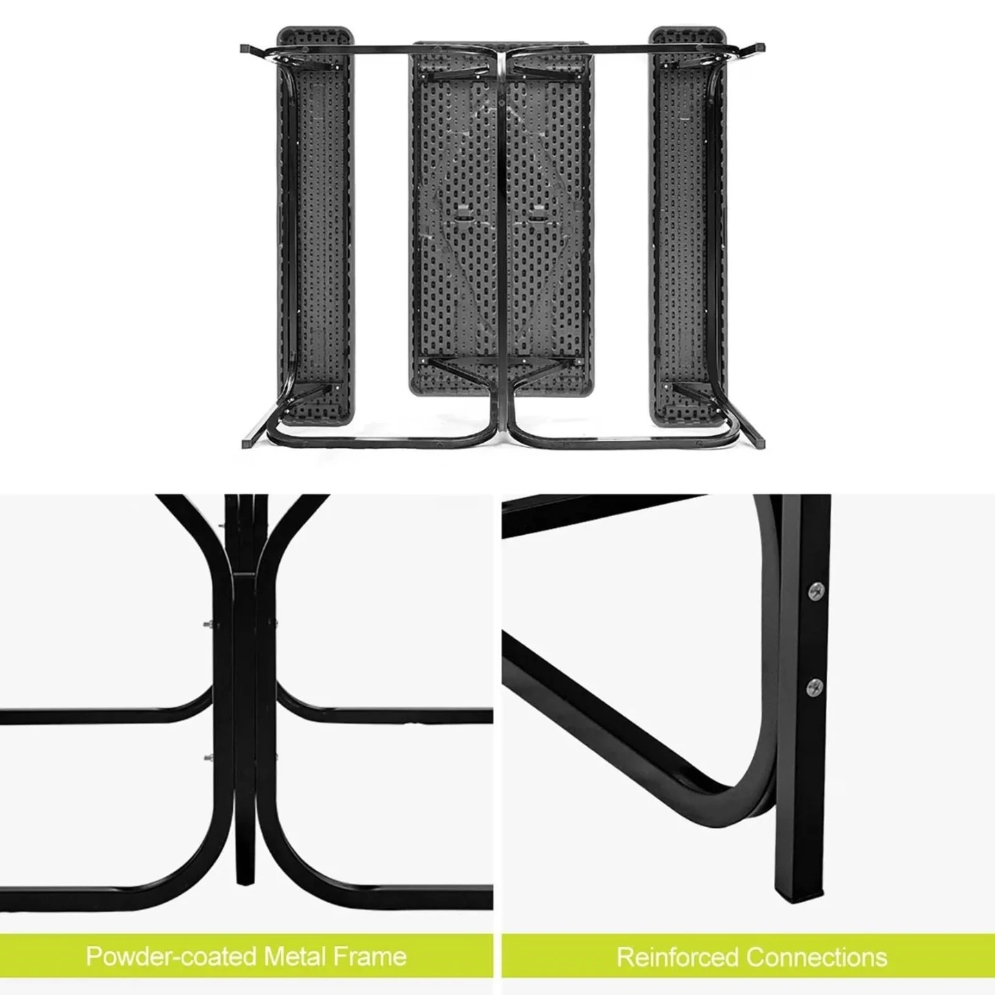NEW<> Folding Picnic Table with Benches - photo 4
