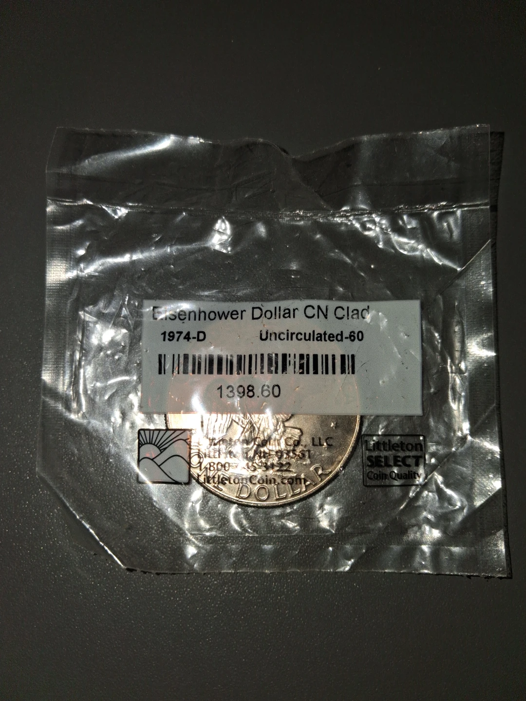 1974-D Eisenhower Dollar CN Clad Uncirculated Coin