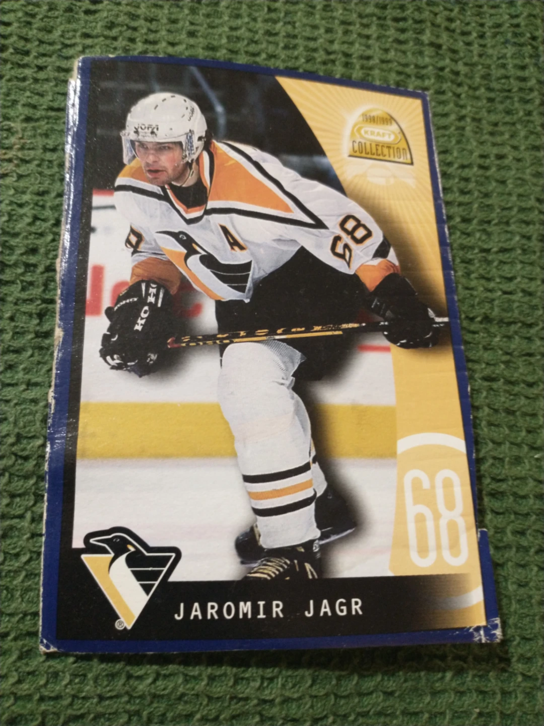Nice Jaromir Jagr Pittsburgh Penguins 1998/1999 Kraft Hockey Car