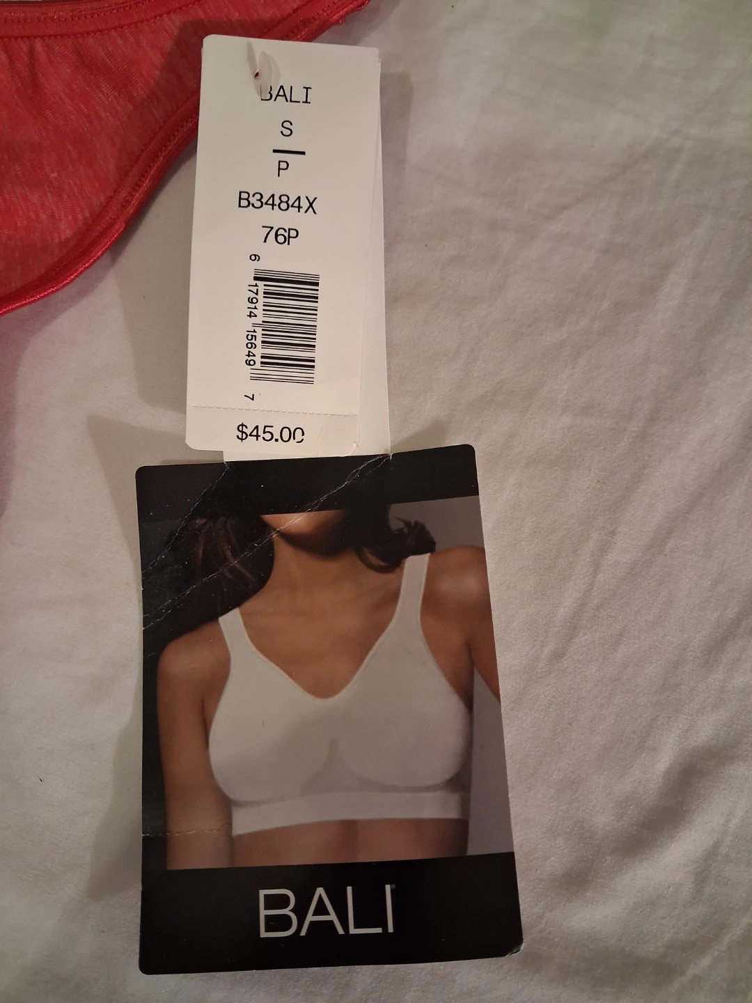 Bali Wire-Free Comfort Bra - Coral - Size S - photo 2