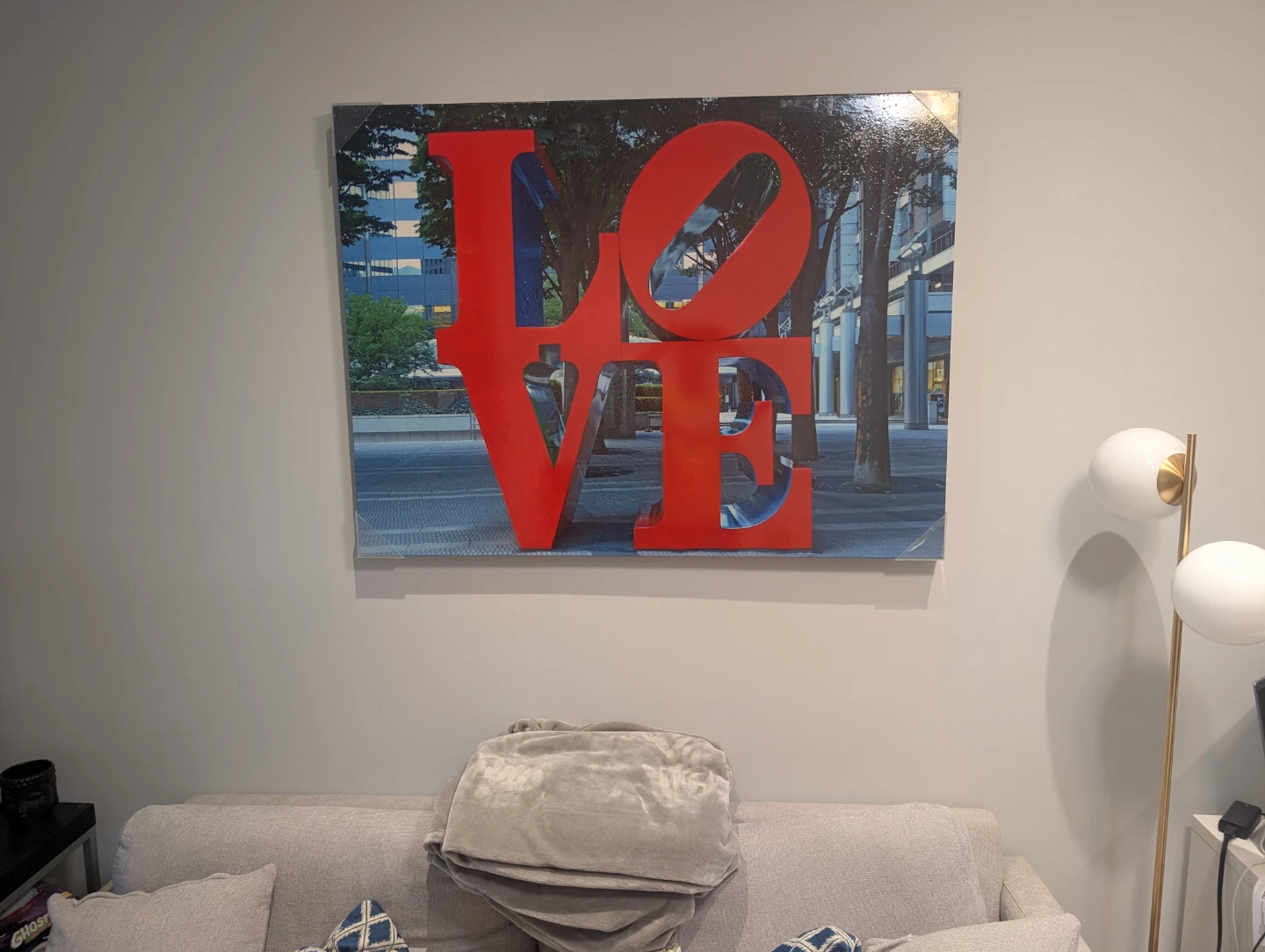 Red LOVE Wall Art Canvas