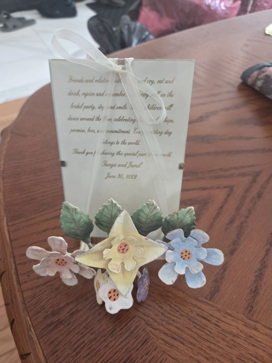 Decorative Floral Photo Frame Wedding Keepsake - photo 4