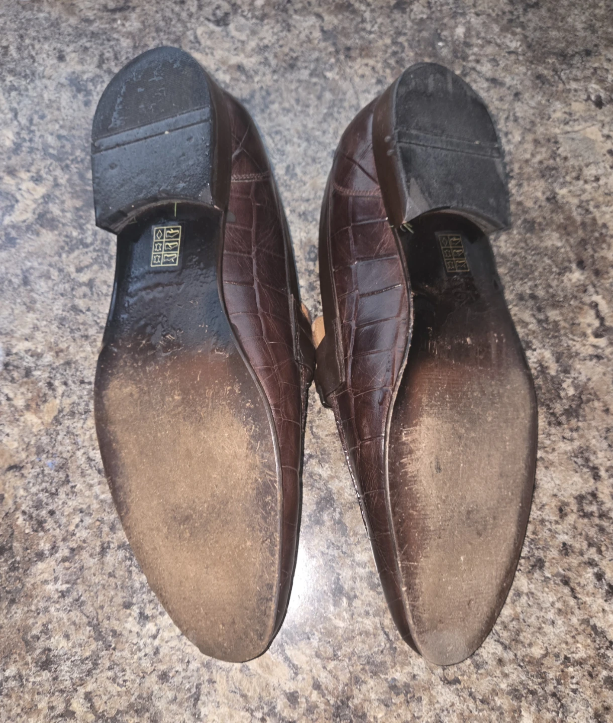 ALDO Brown Croc Loafer Shoes - photo 2