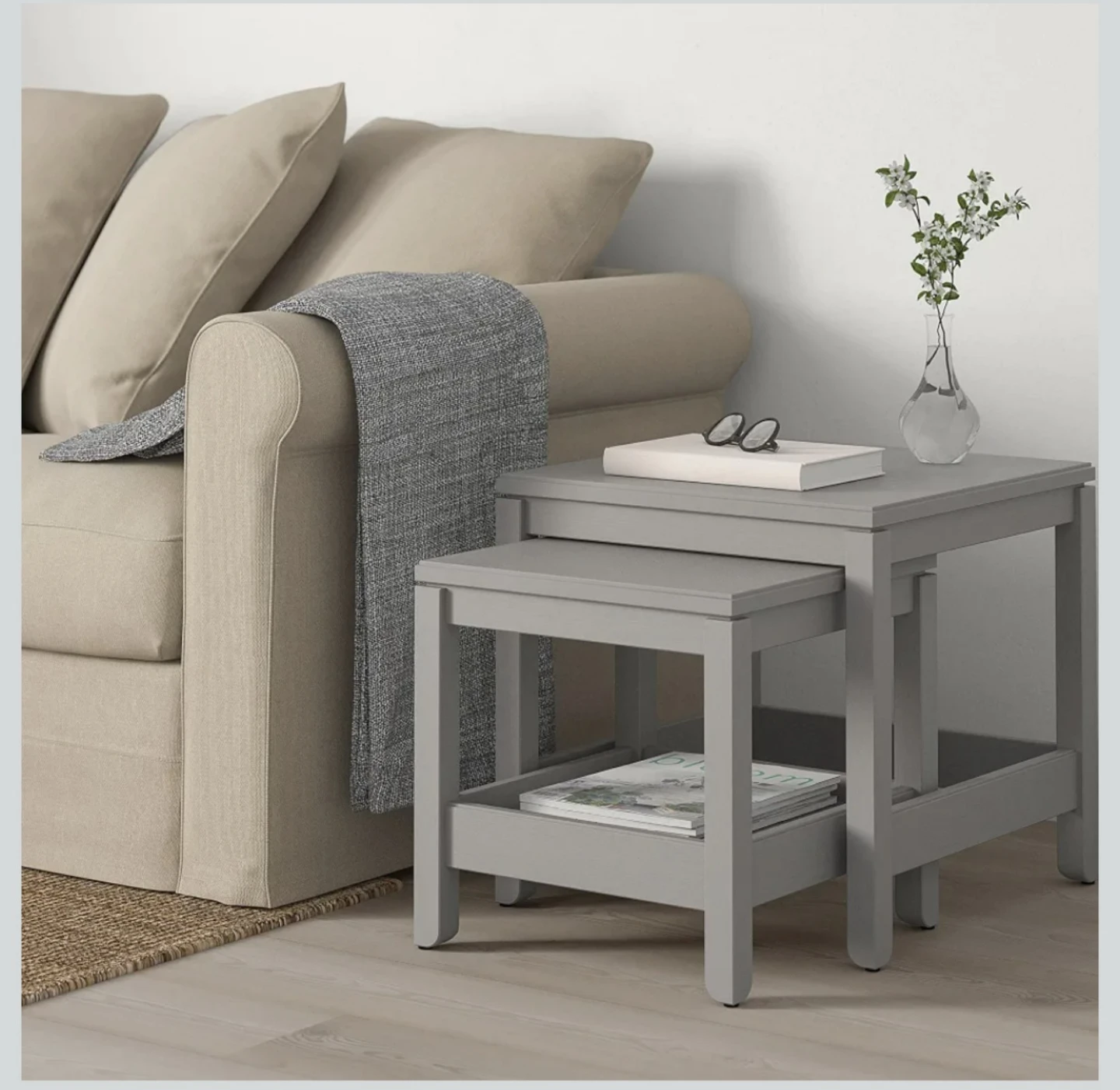 IKEA Grey Nesting Side Tables