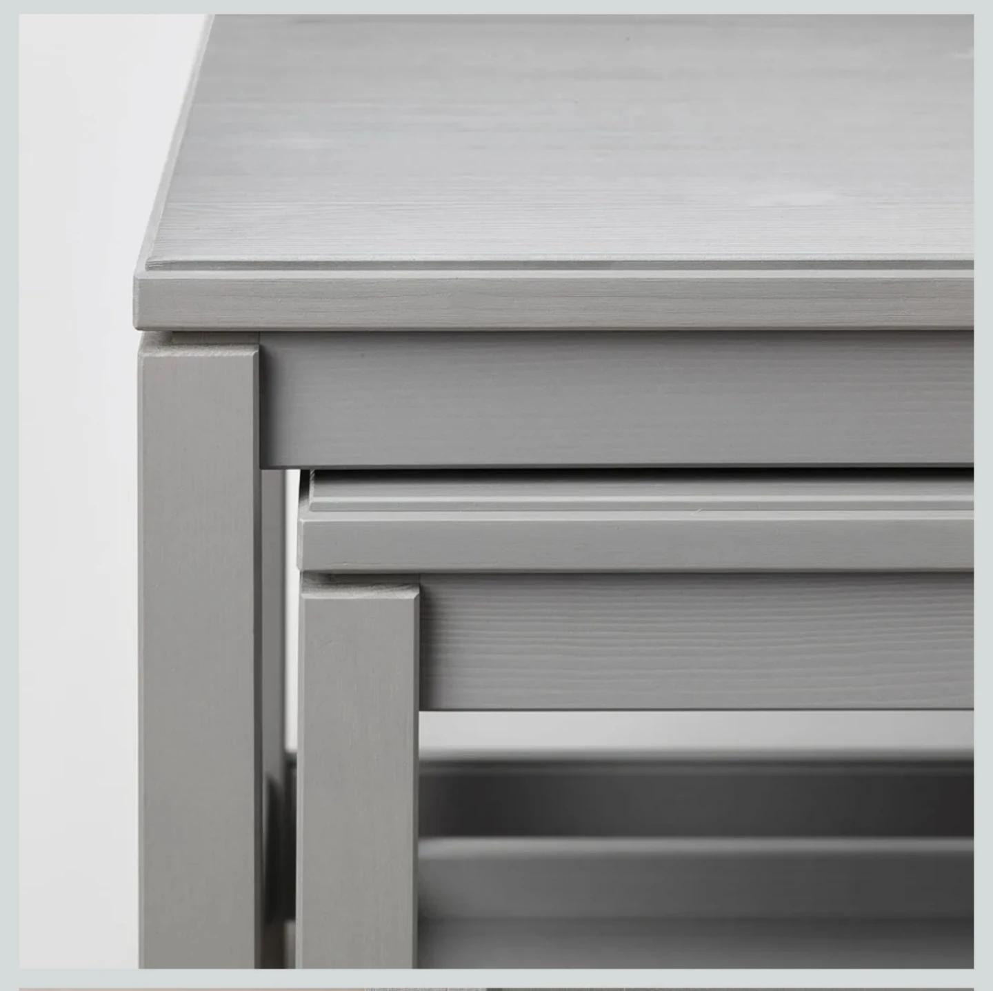 IKEA Grey Nesting Side Tables - photo 3