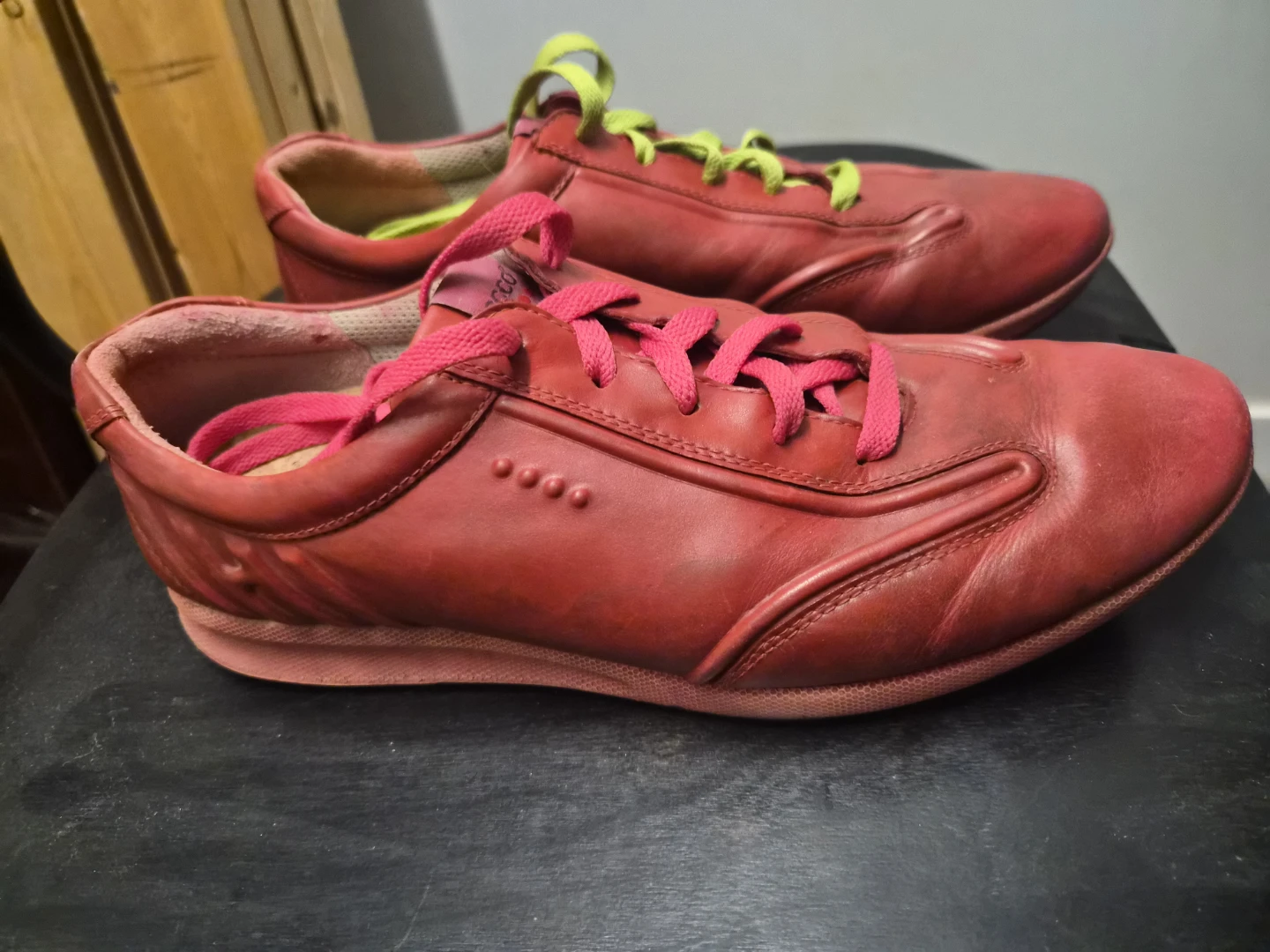 ECCO Red Leather Golf Shoes - photo 3