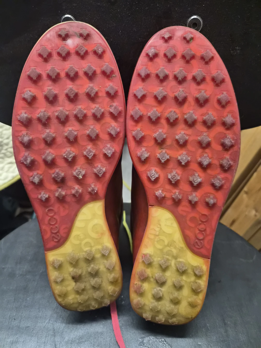 ECCO Red Leather Golf Shoes - photo 4