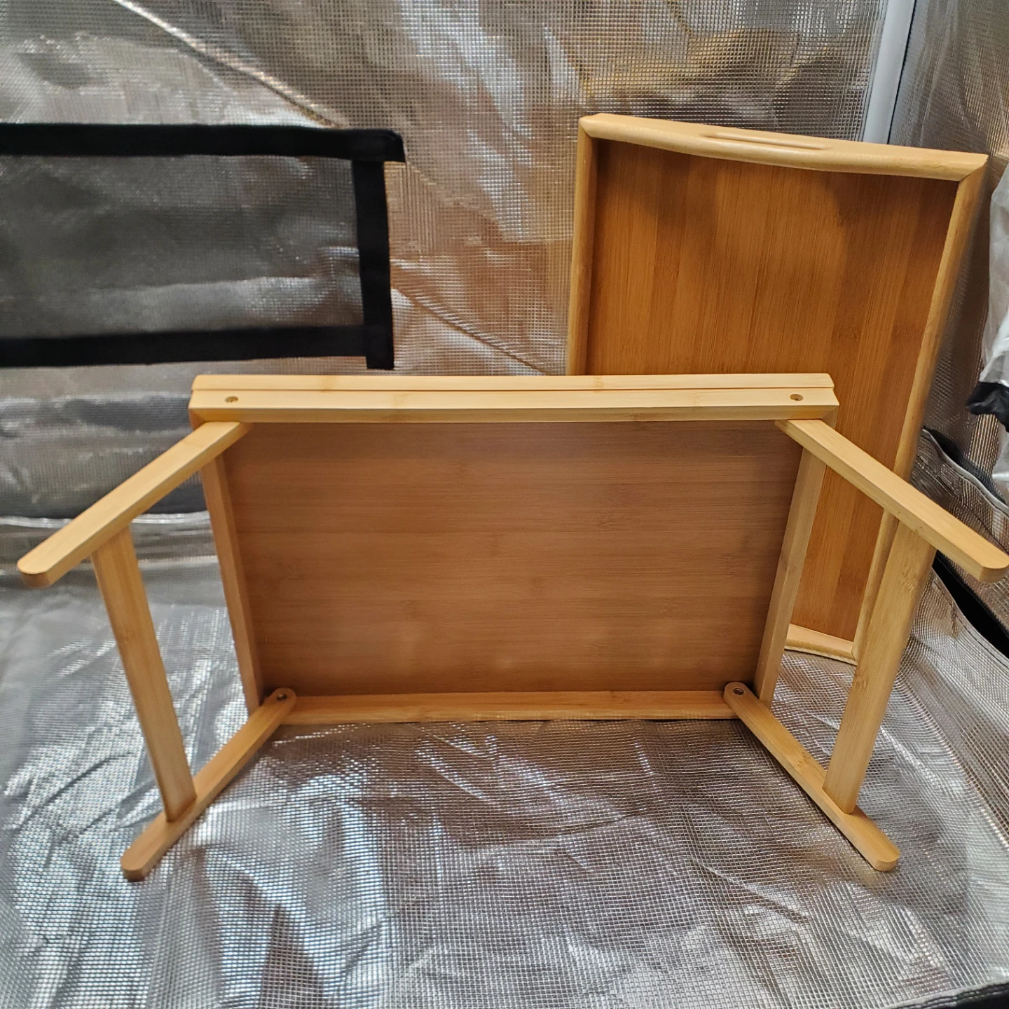 Bamboo Bed Tray with Folding Legs - photo 3