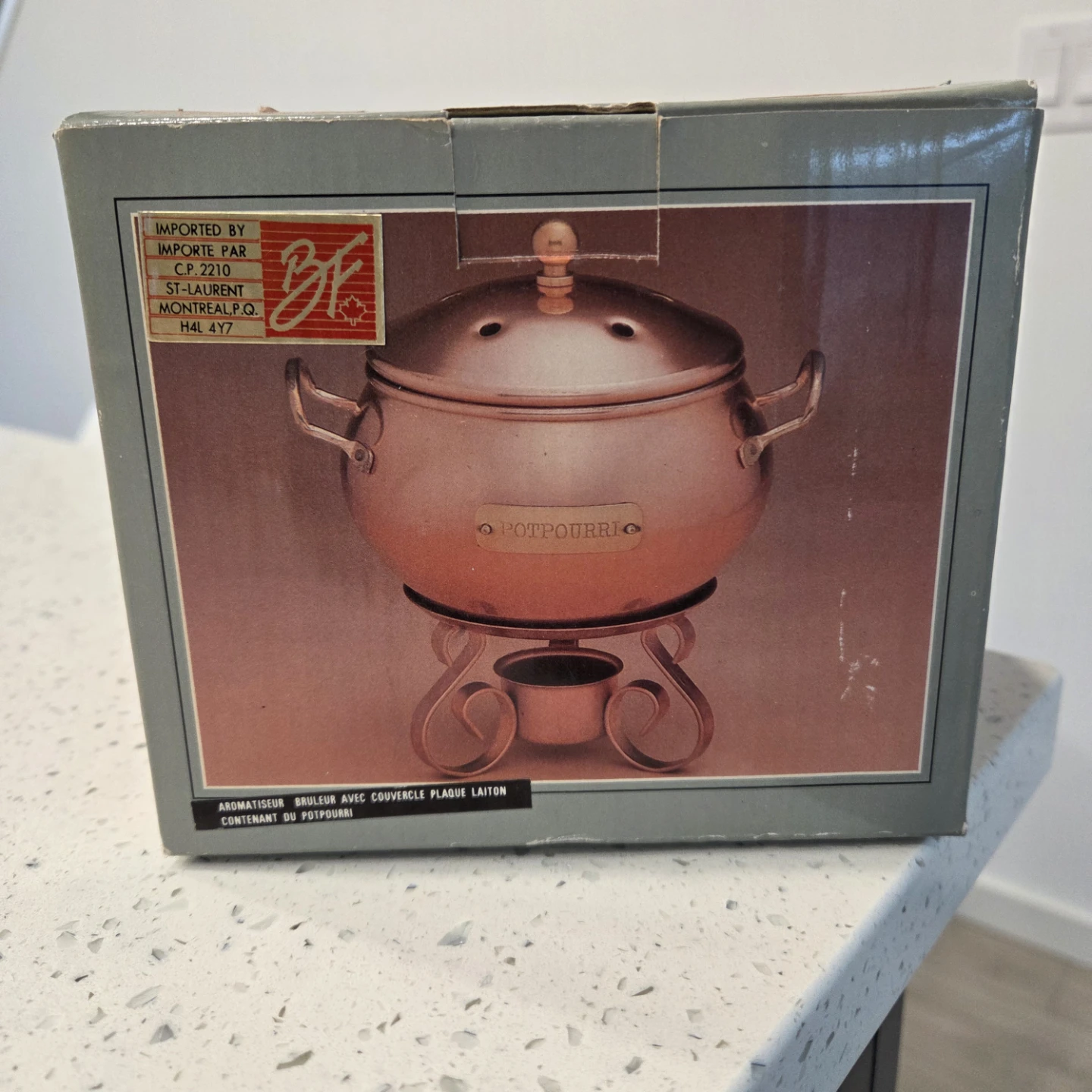 Copper Potpourri Warmer with Stand