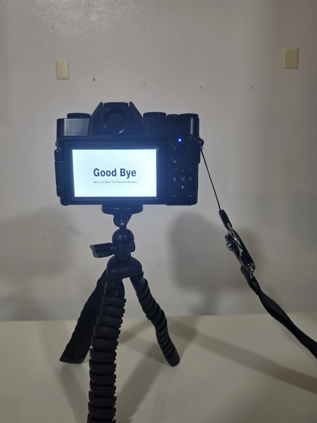 Black Digital Camera with Mini Tripod - photo 2