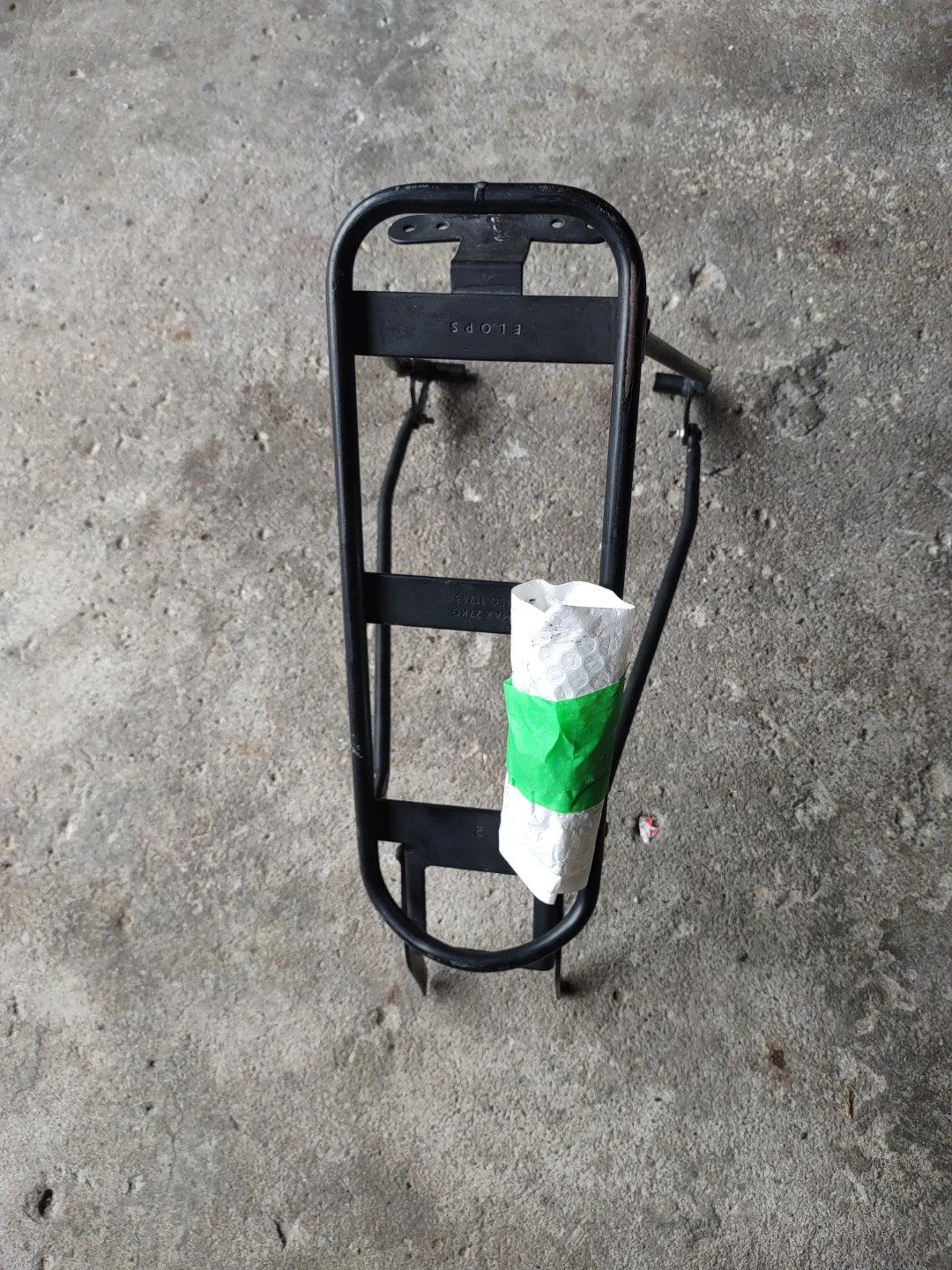 Black Bicycle Rear Rack