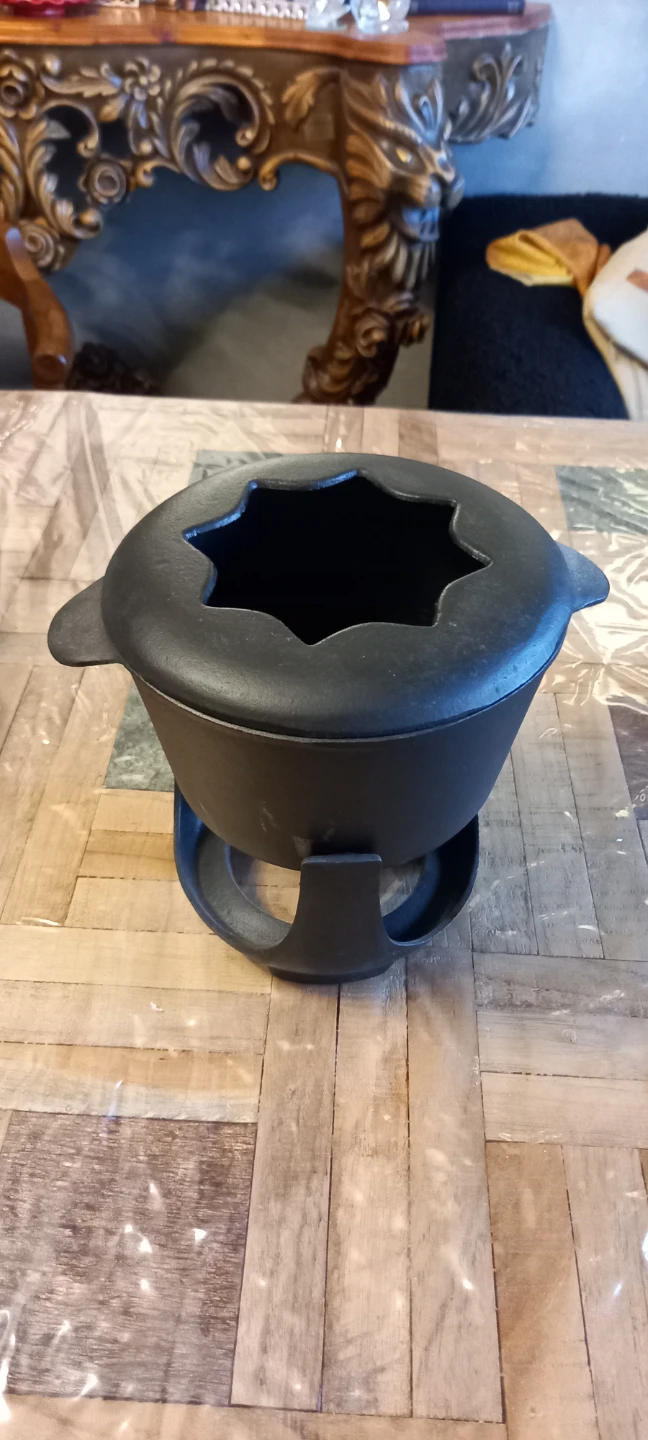Cast Iron Fondue Pot Set - photo 2