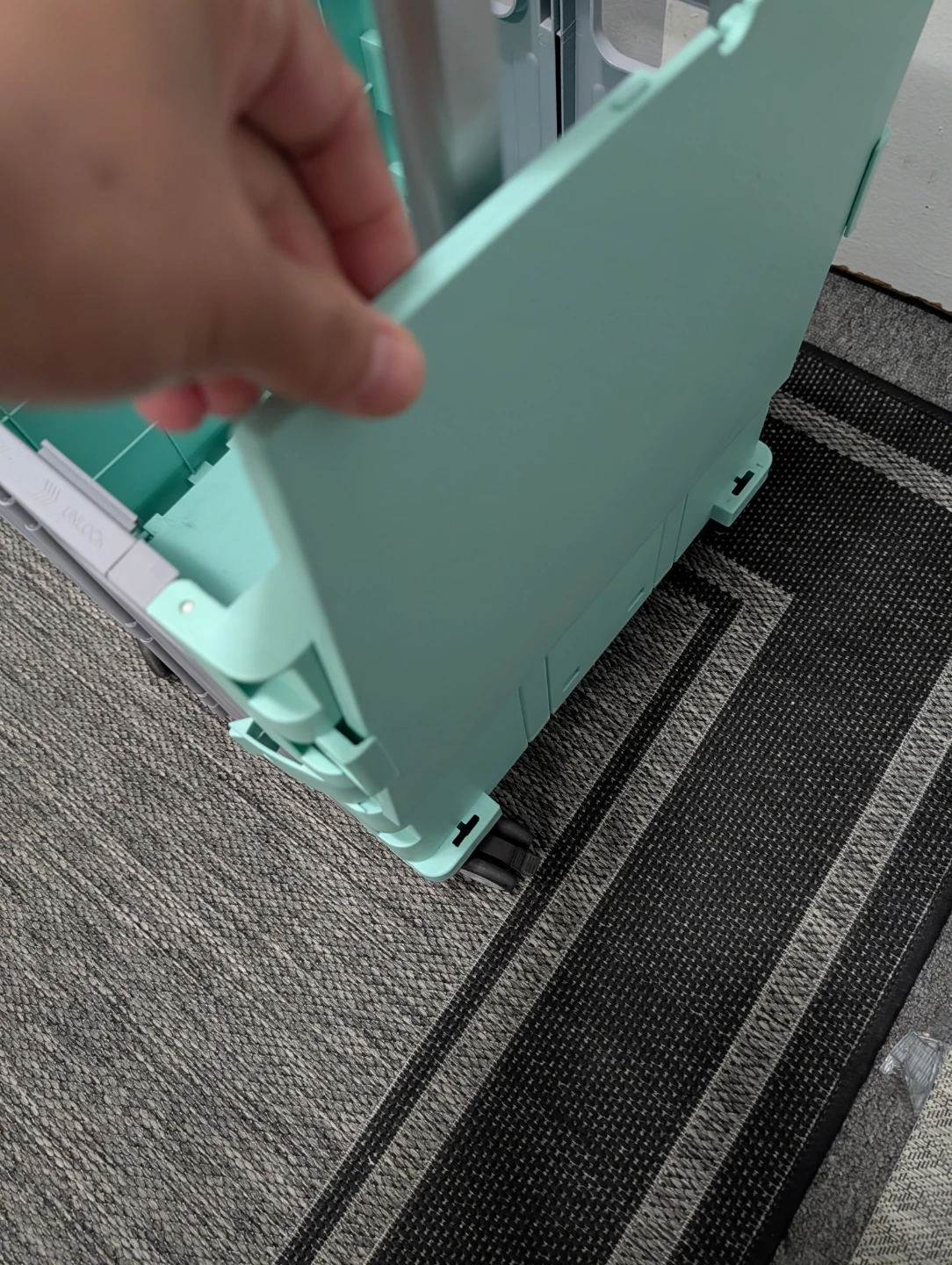 Mint Green Folding Utility Cart with Wheels - photo 2