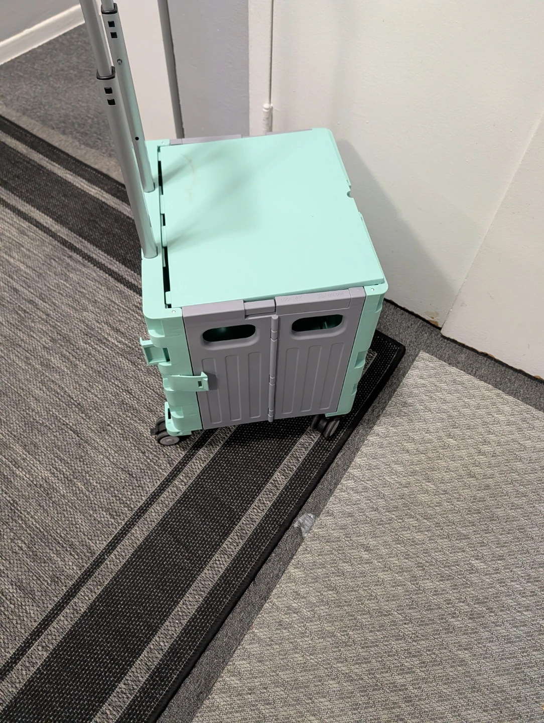 Mint Green Folding Utility Cart with Wheels - photo 4