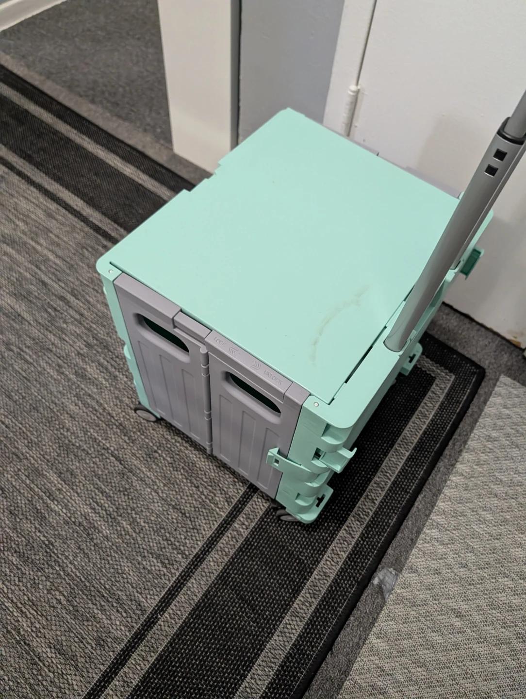 Mint Green Folding Utility Cart with Wheels - photo 5
