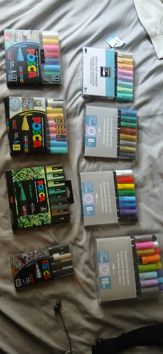 POSCA & Artist's Loft Acrylic Paint Markers - Multiple Sets