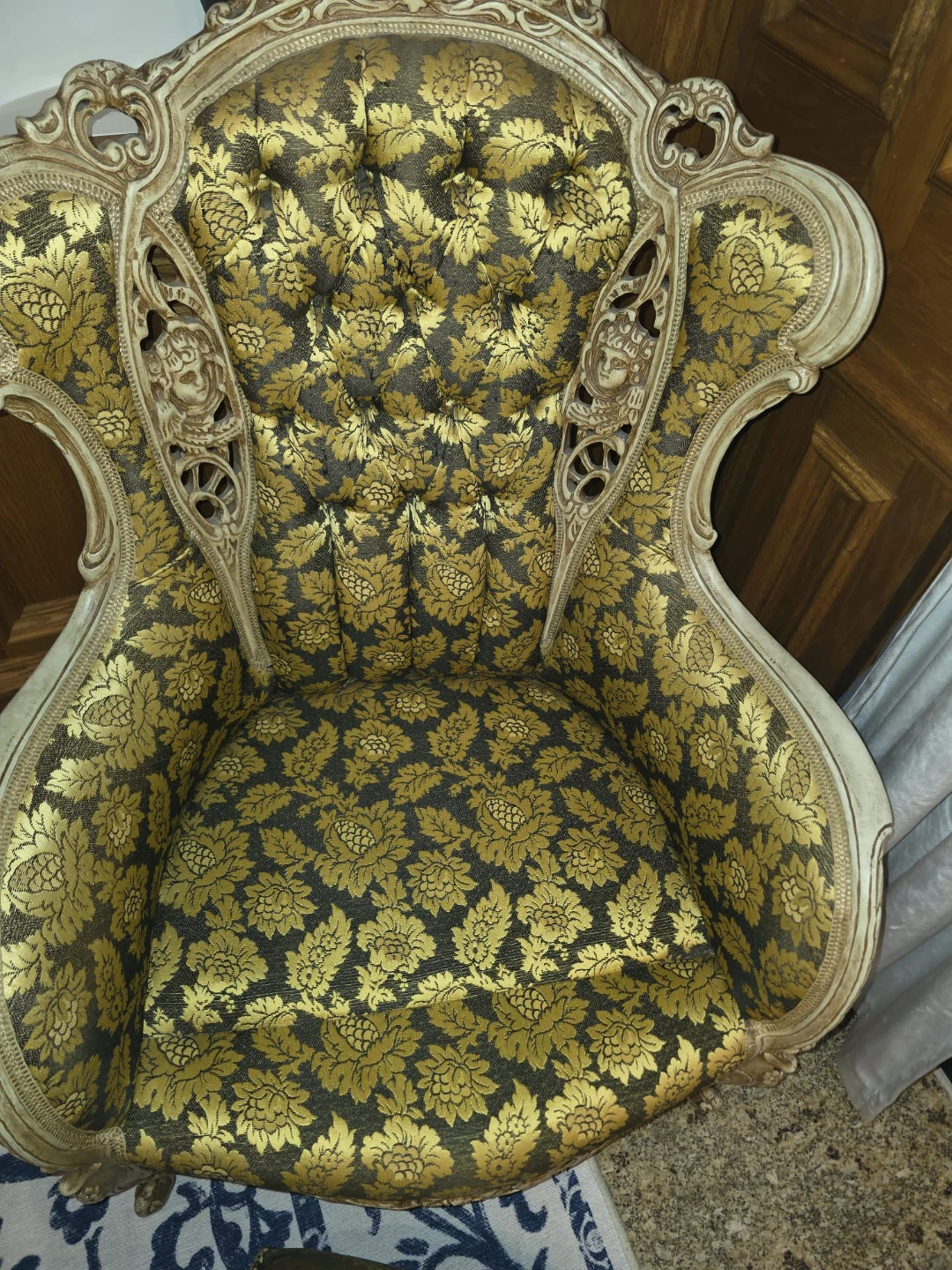 Vintage Ornate Accent Chair - photo 4