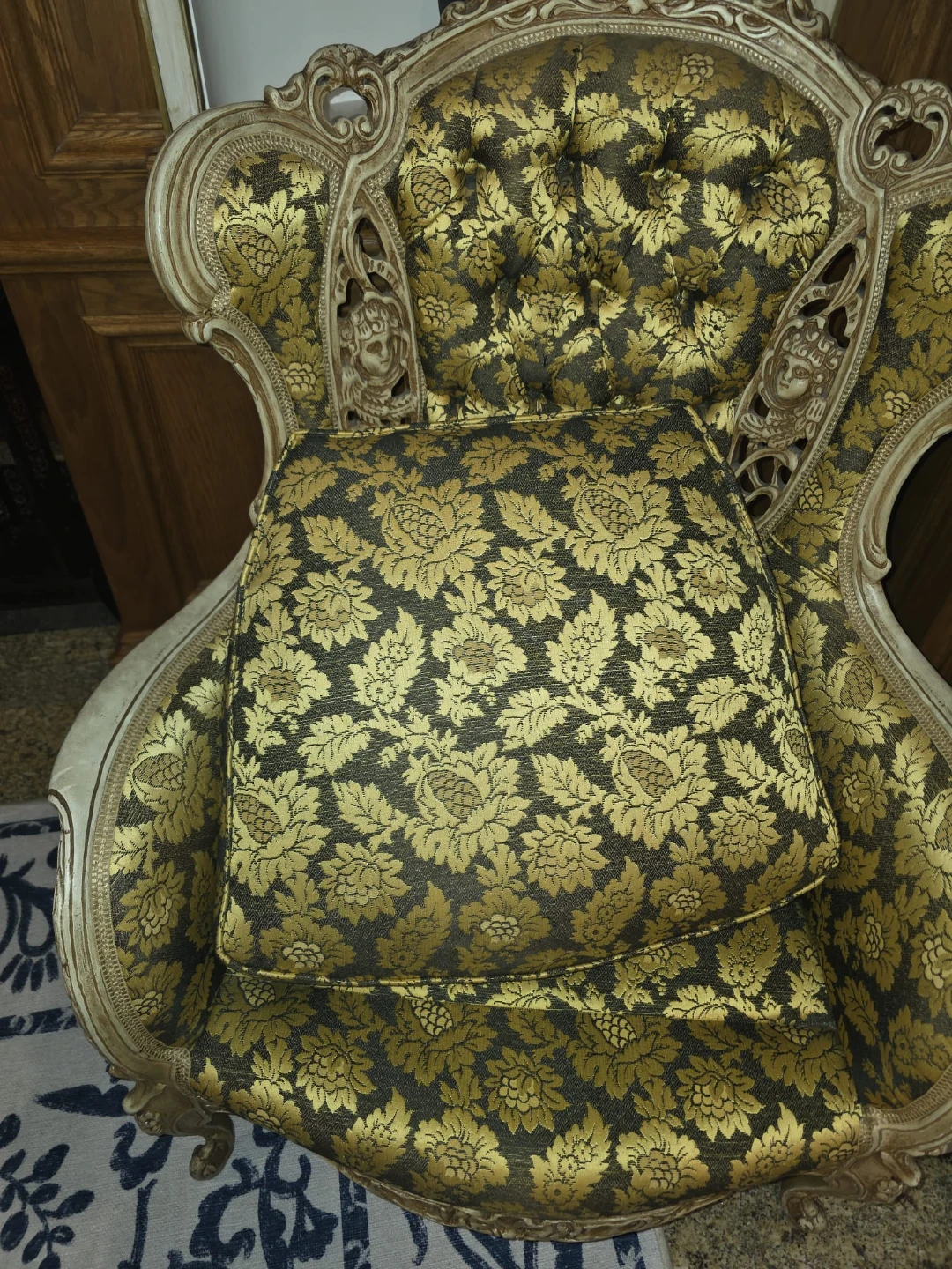Vintage Ornate Accent Chair - photo 5