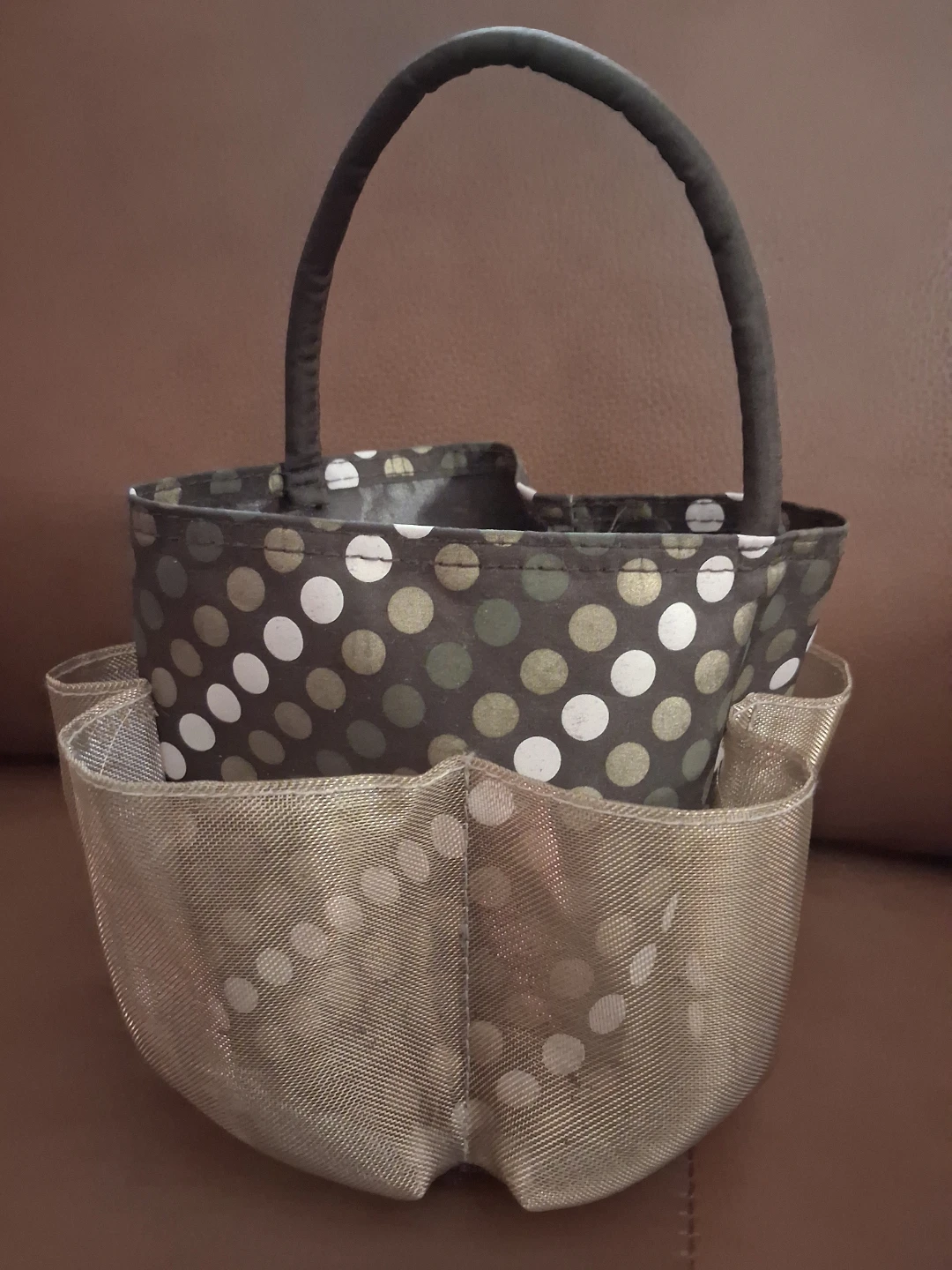 Thirty-One "Keep-It Caddy" Organizer Bag - Lotsa Dots Print!