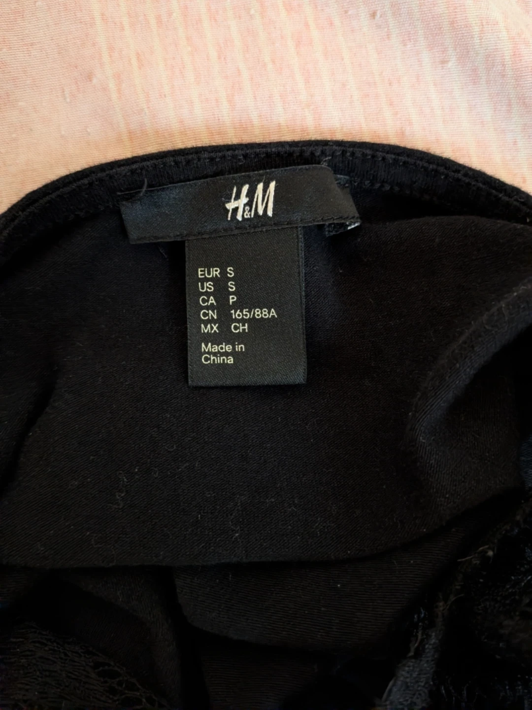 H&M Black Lace Trim Tank Top - photo 4