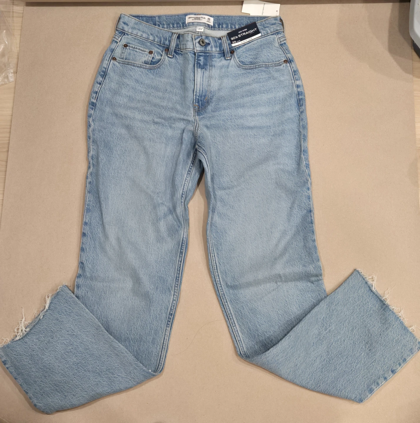 Abercrombie & Fitch Mid Rise 90's Straight Jeans - photo 3