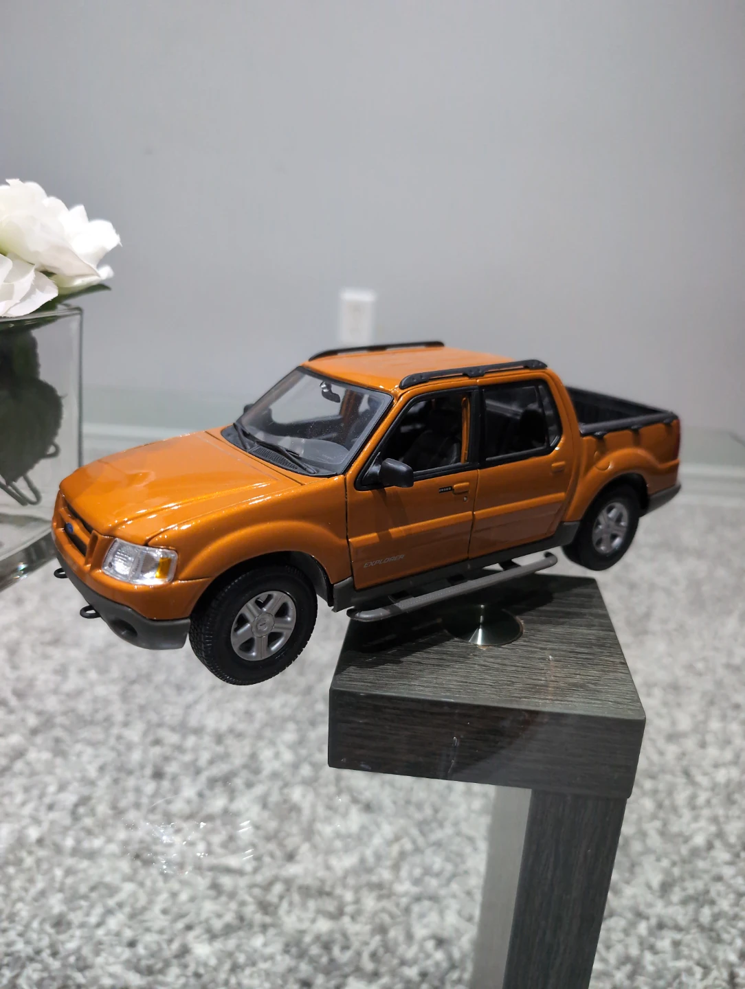 Orange Ford Explorer Toy Truck