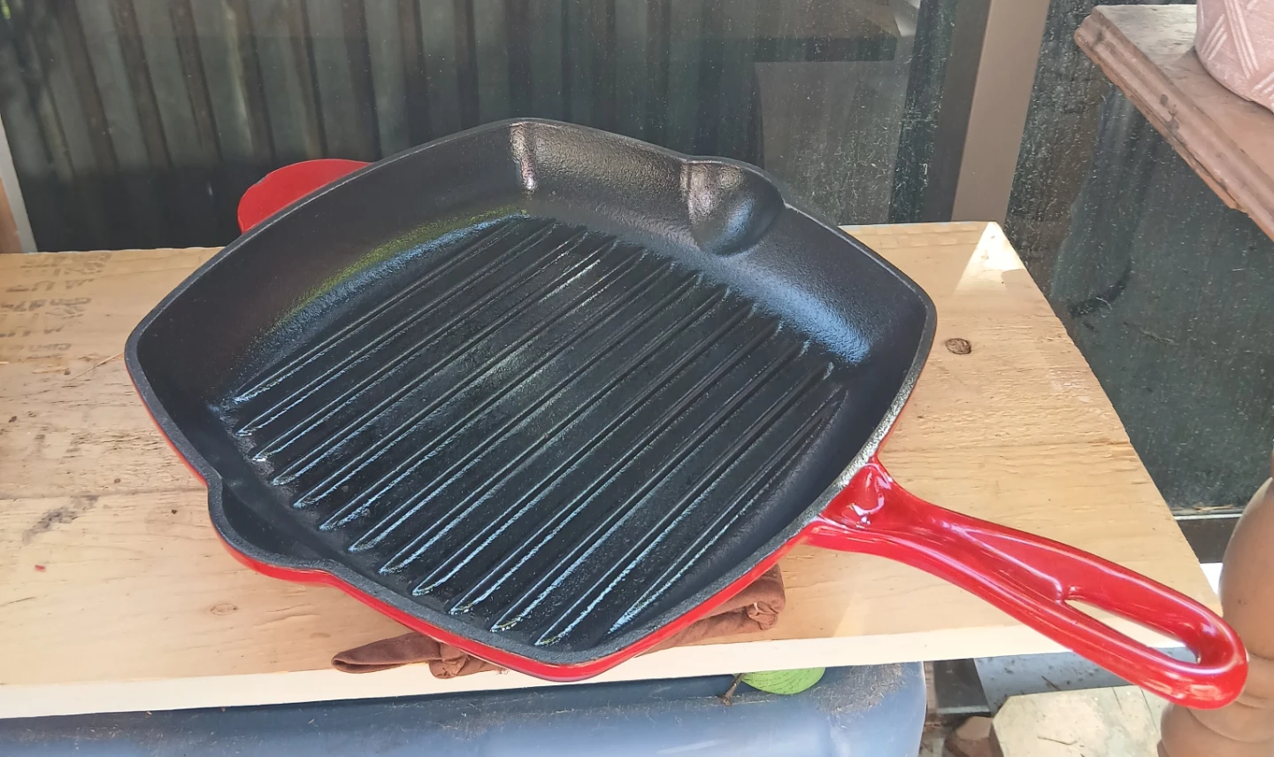 Rachael Ray Cast Iron Grill Pan