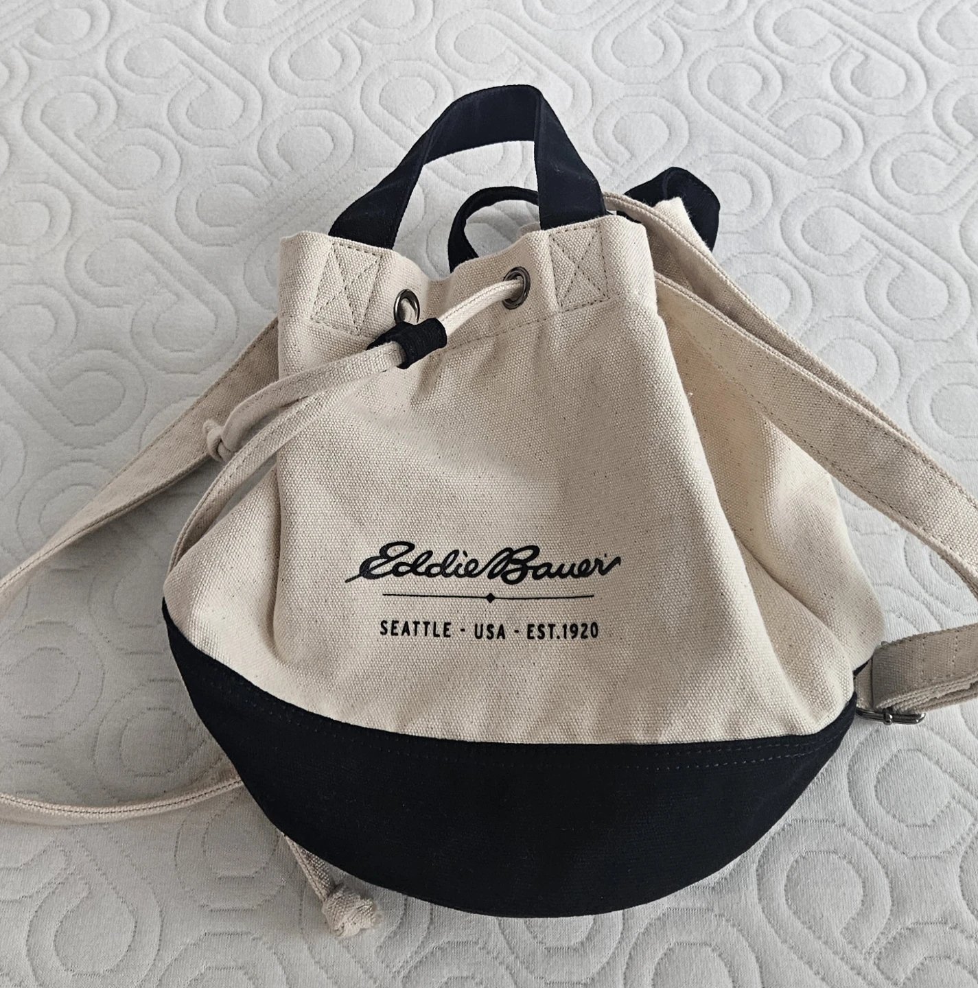 Eddie Bauer Canvas Drawstring Bag
