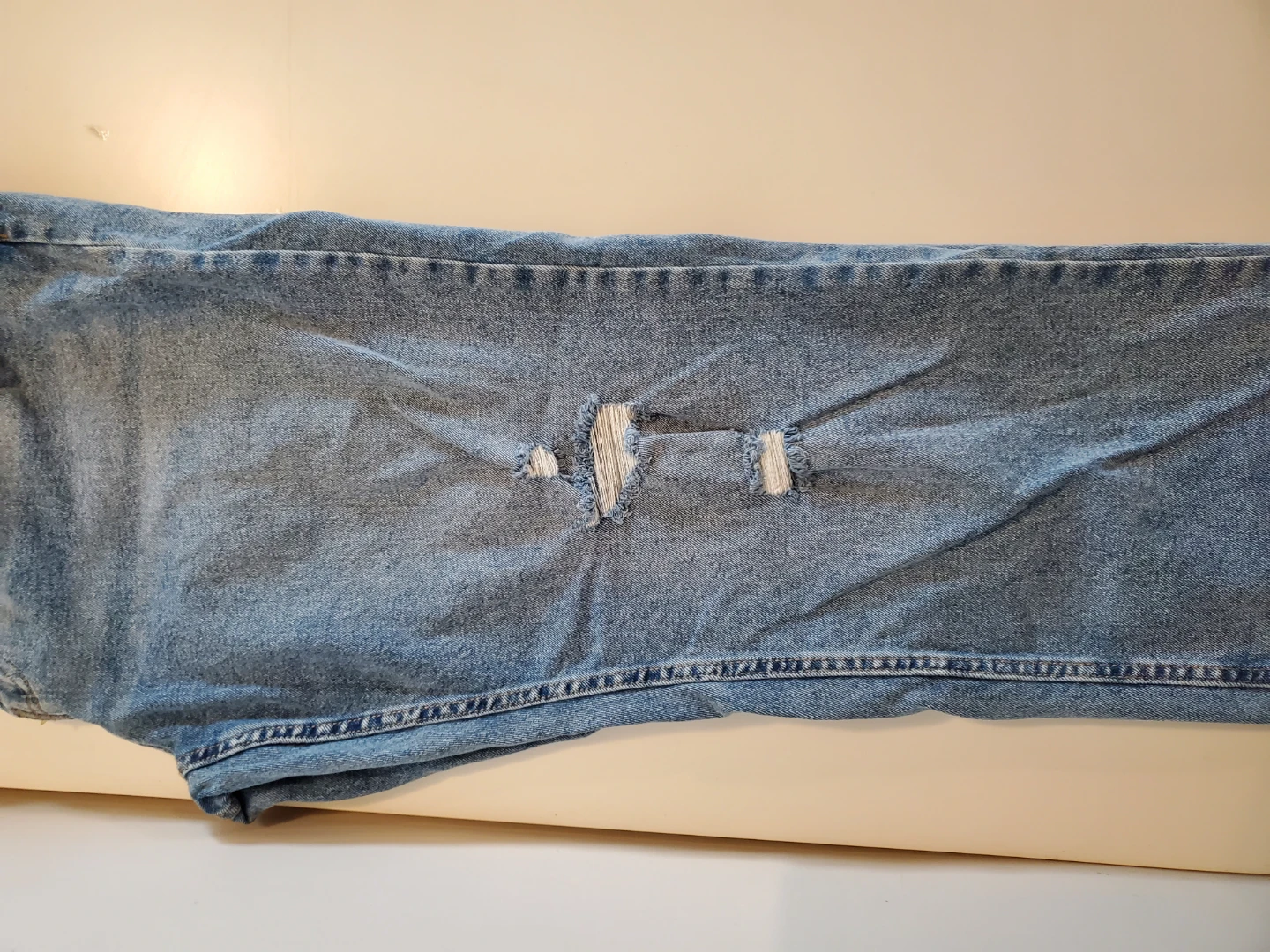 Plus Size NOBO Lightly Distressed Light Wash Jeans - photo 5