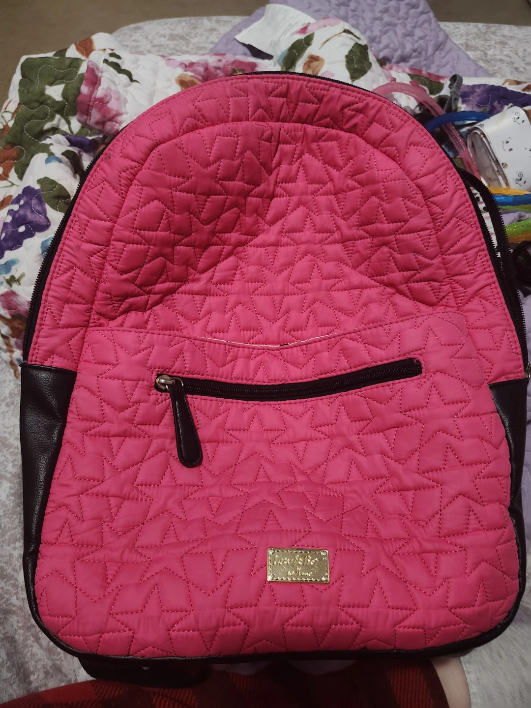 Luv Betsey by Betsey Johnson Pink Quilted Backpack