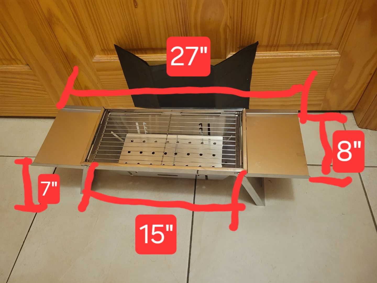 Brand NEW Portable Stainless Steel Grill - photo 3