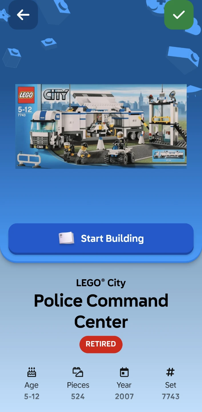 LEGO City Police Command Center Set 7743