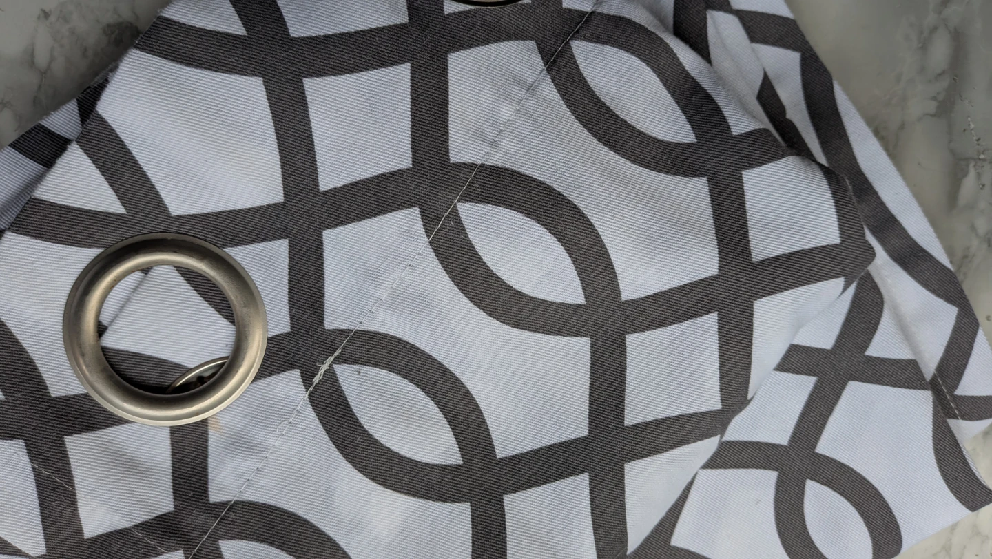 Two panels Geometric Pattern Curtains - photo 4