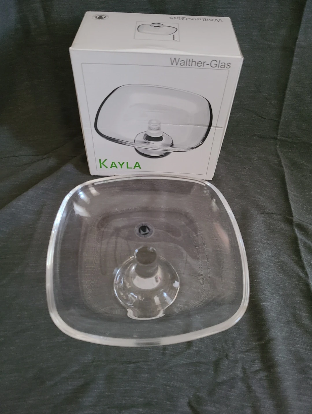 Glass dessert/cake stand - photo 2