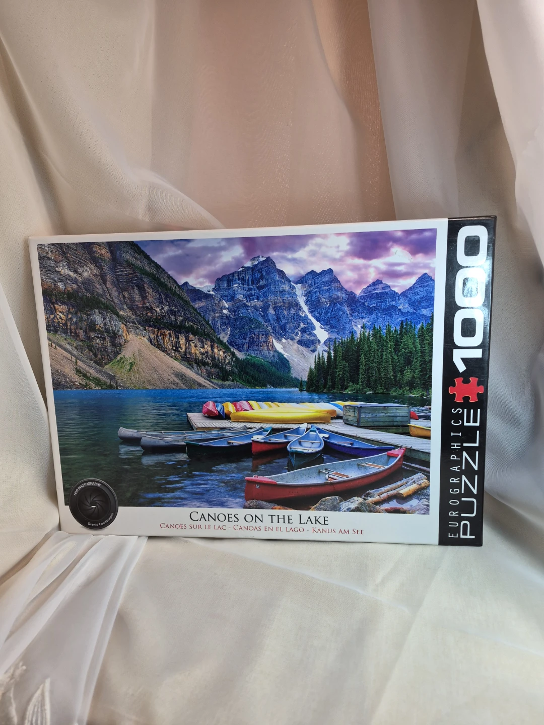 EuroGraphics Canoes on the Lake 1000 Piece Jigsaw Puzzle