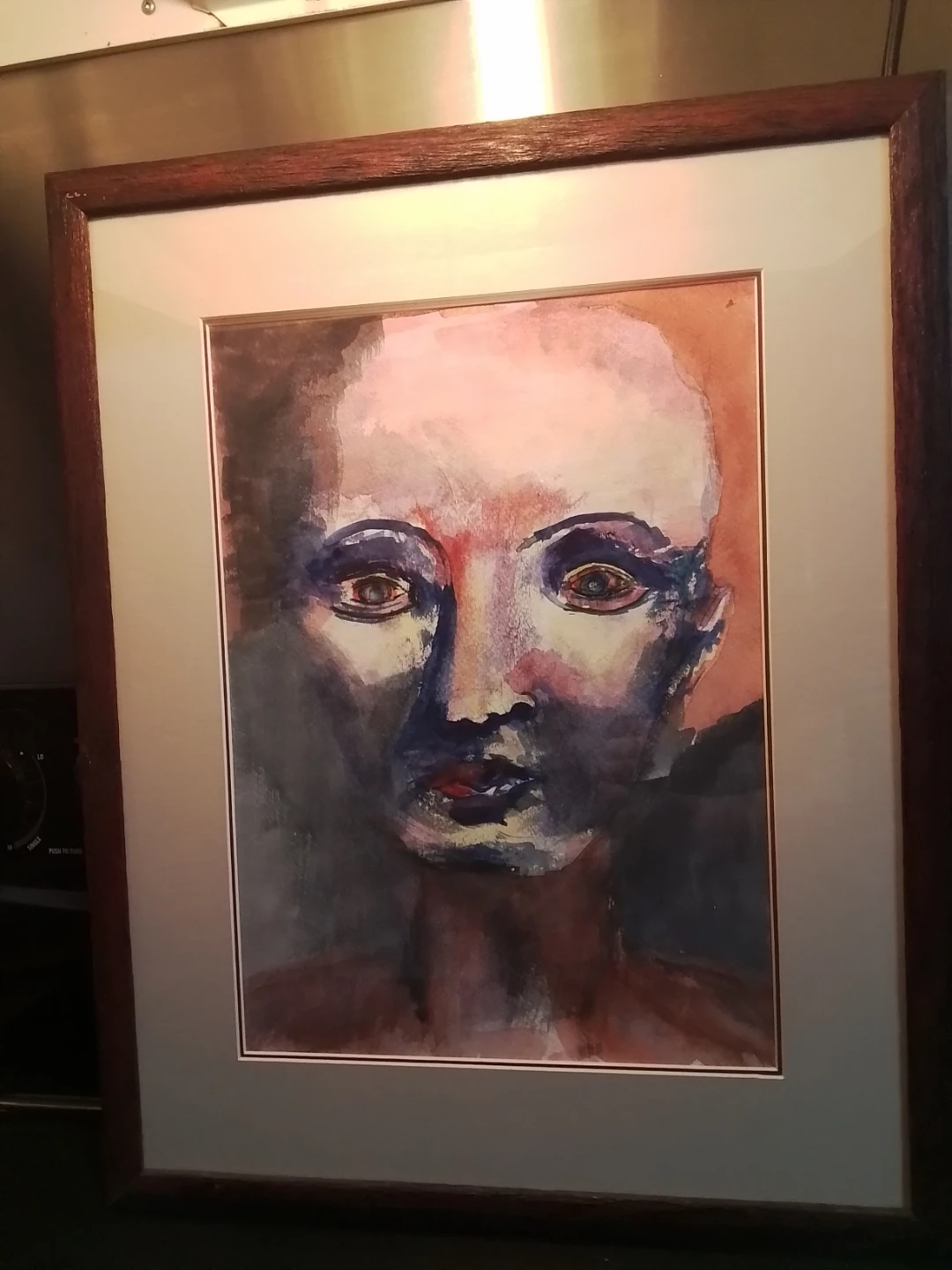 Original Abstract Expressionist Watercolor Portrait