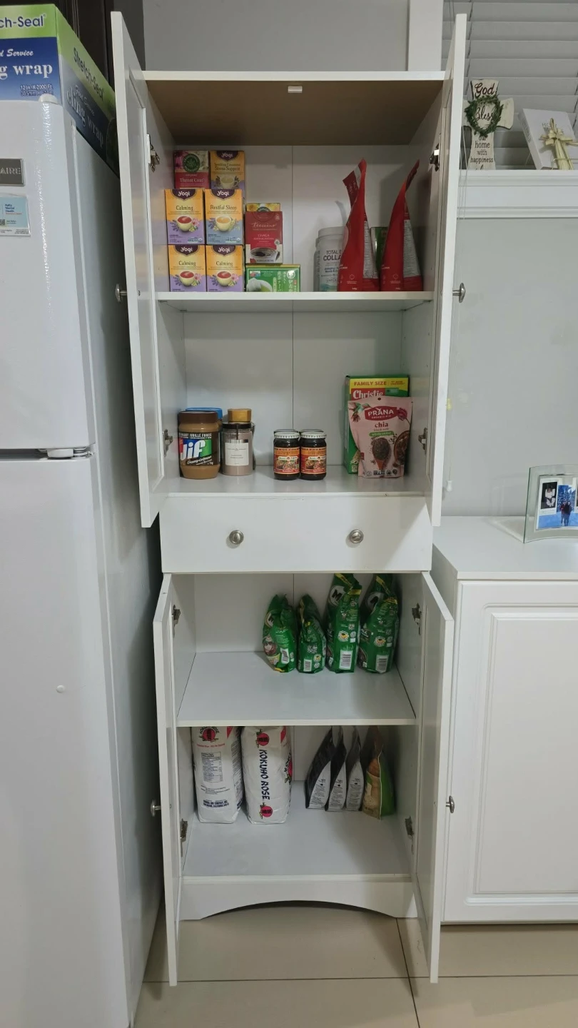 White pantry with drawer - photo 3