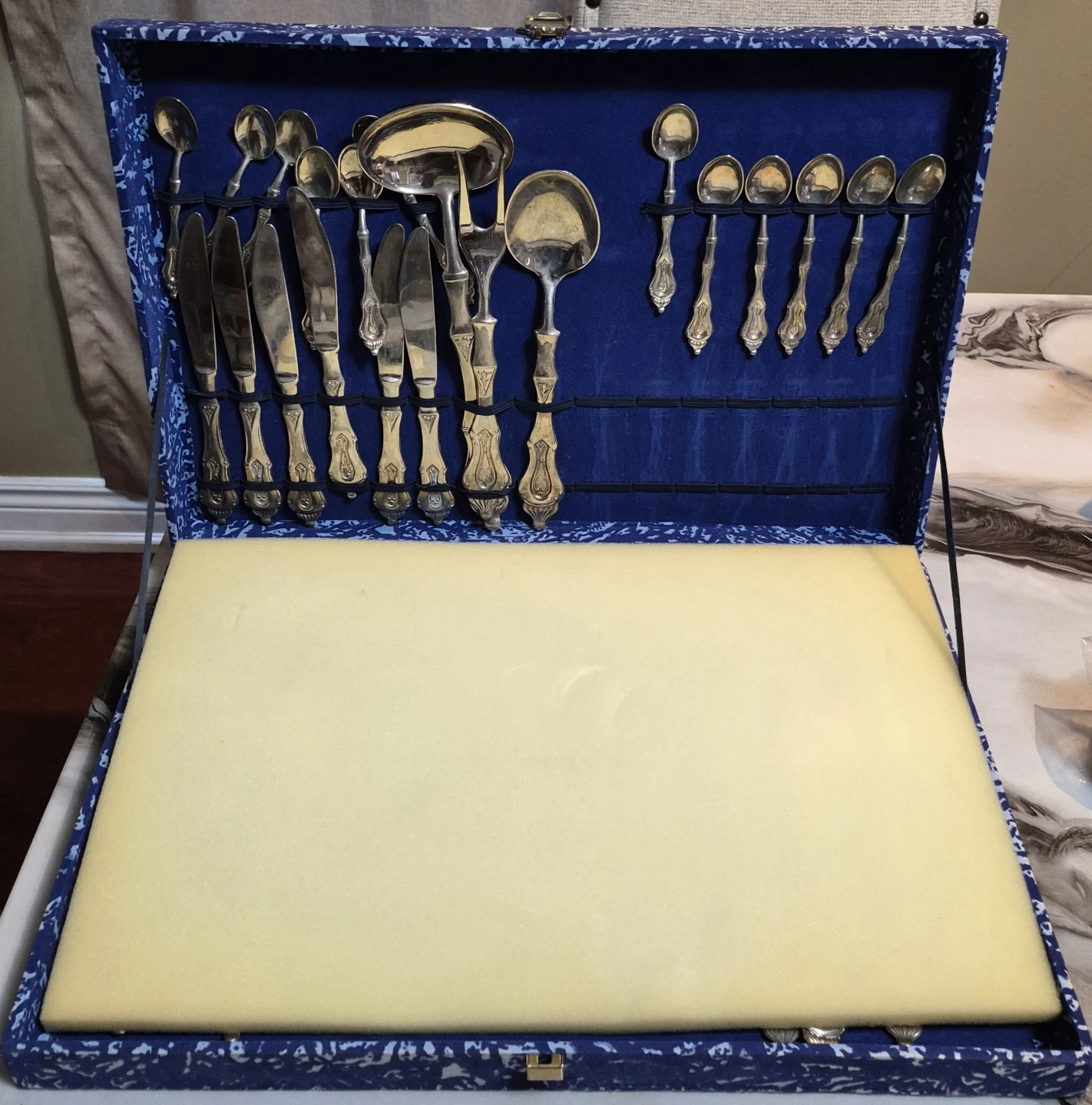 Silver Plated Cutlery Set with Case - photo 2