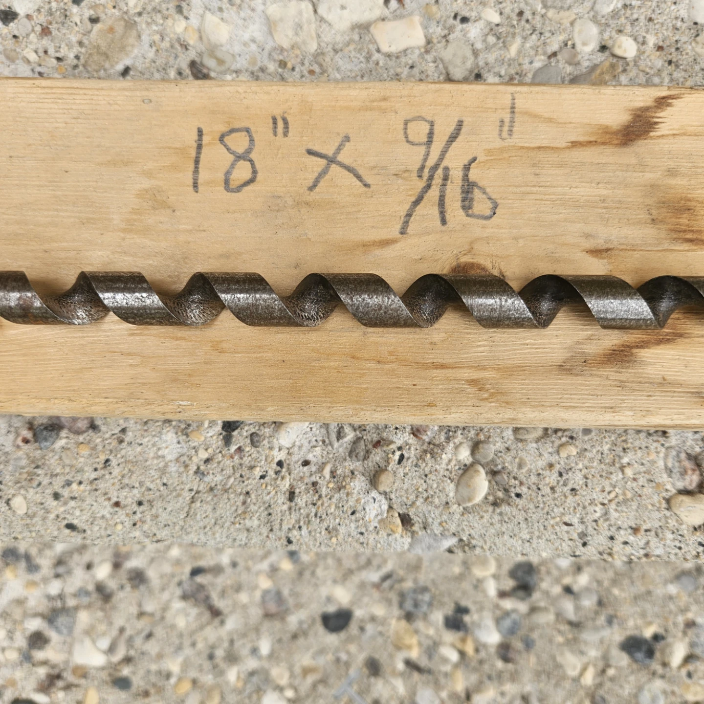 Wood Auger Bit, 18" x 9/16" - photo 2