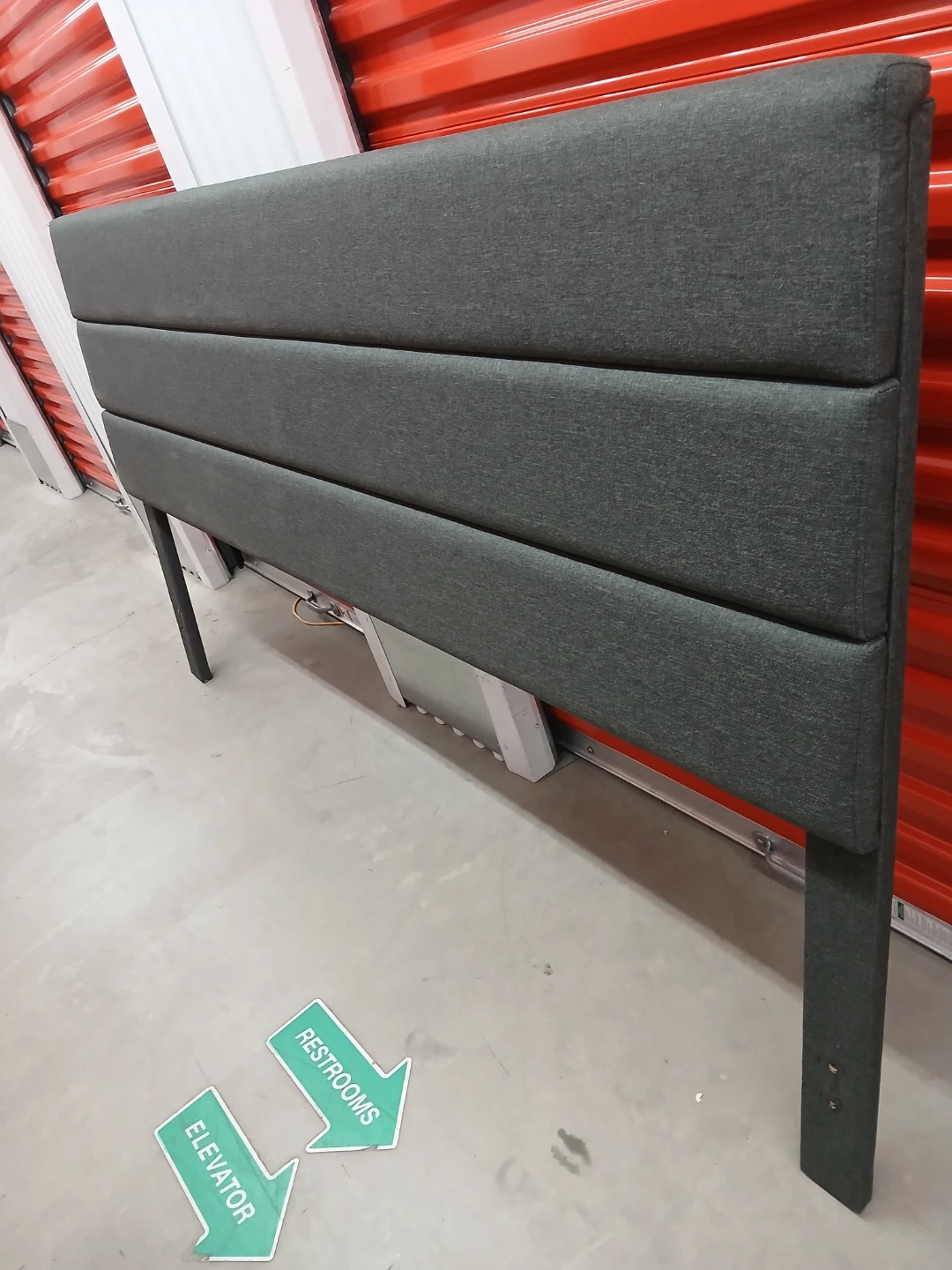 Dark Gray fabric Upholstered panels Headboard king size - photo 3