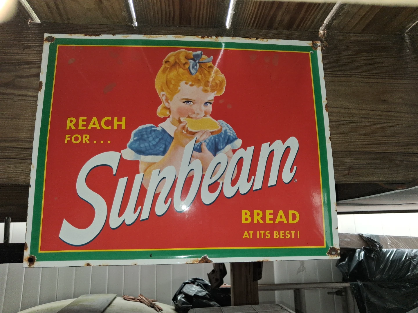 Sunbeam Bread Enamel Sign