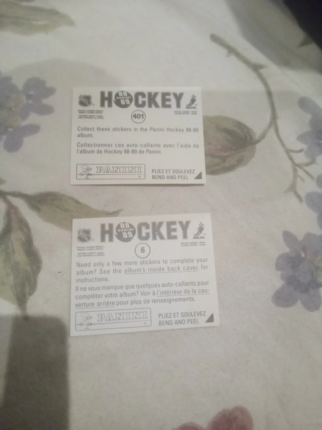 Panini Hockey 88-89 Stickers - Mario Lemieux & Brad McCrimmon - photo 2