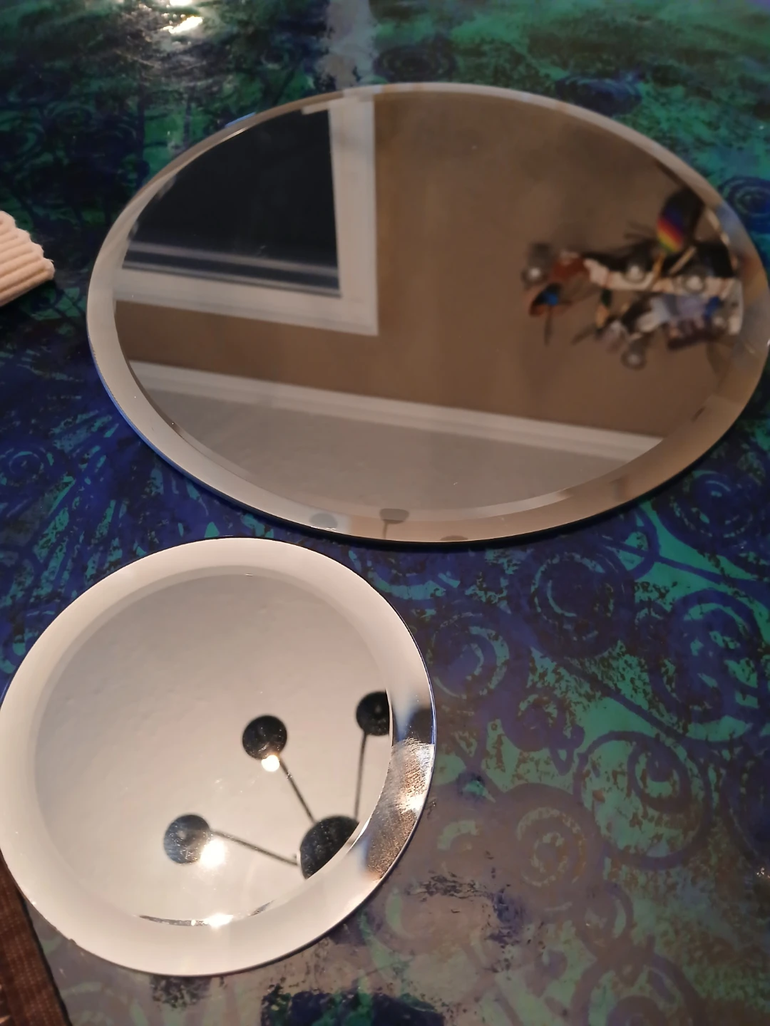 Set of 3 tealight holders with mirrors - photo 3