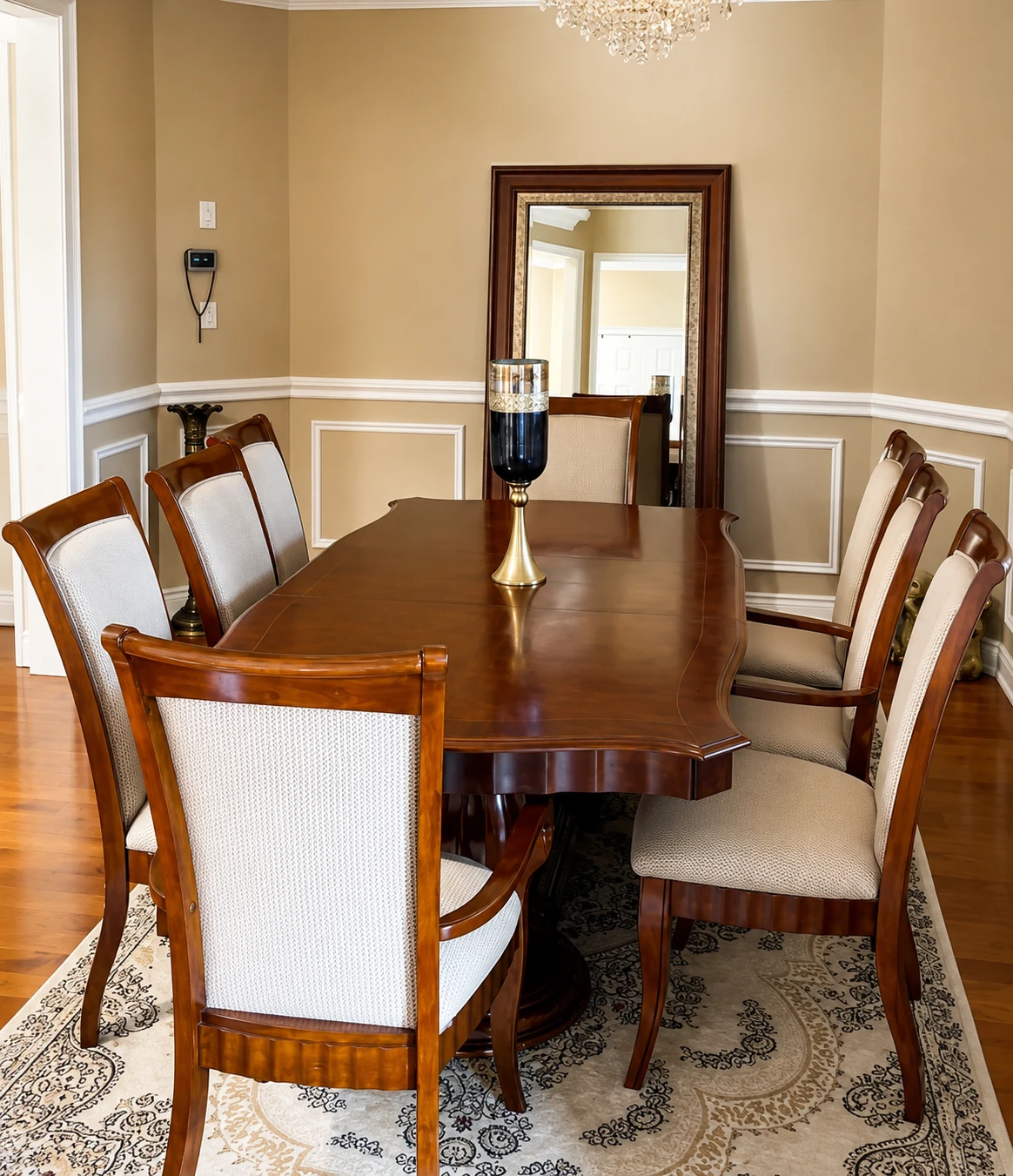 8 Seater Wooden Dining Table with Chairs