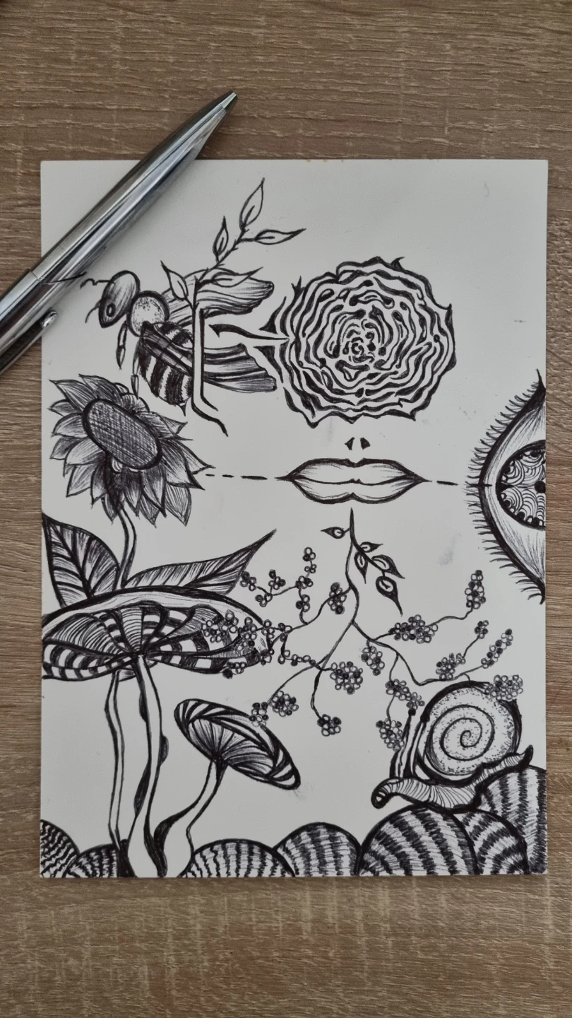 Original Ink Drawing Art