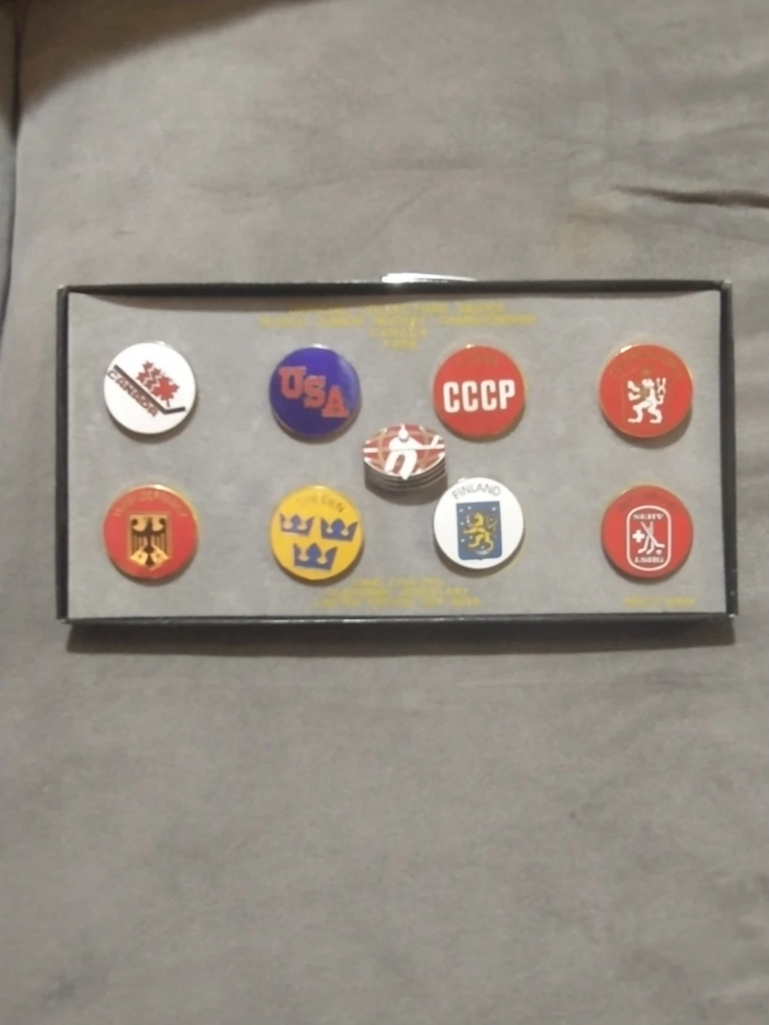 Limited Edition 1986 World Junior Hockey Championship Pin Set