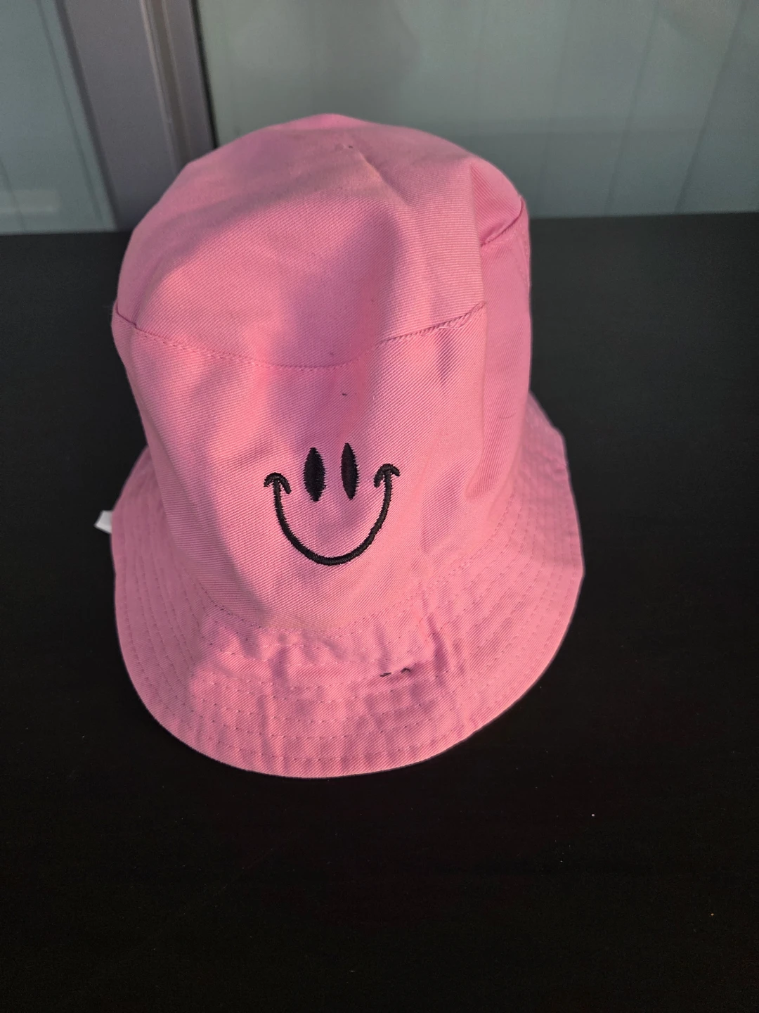 Pink Smiley Face Bucket Hat