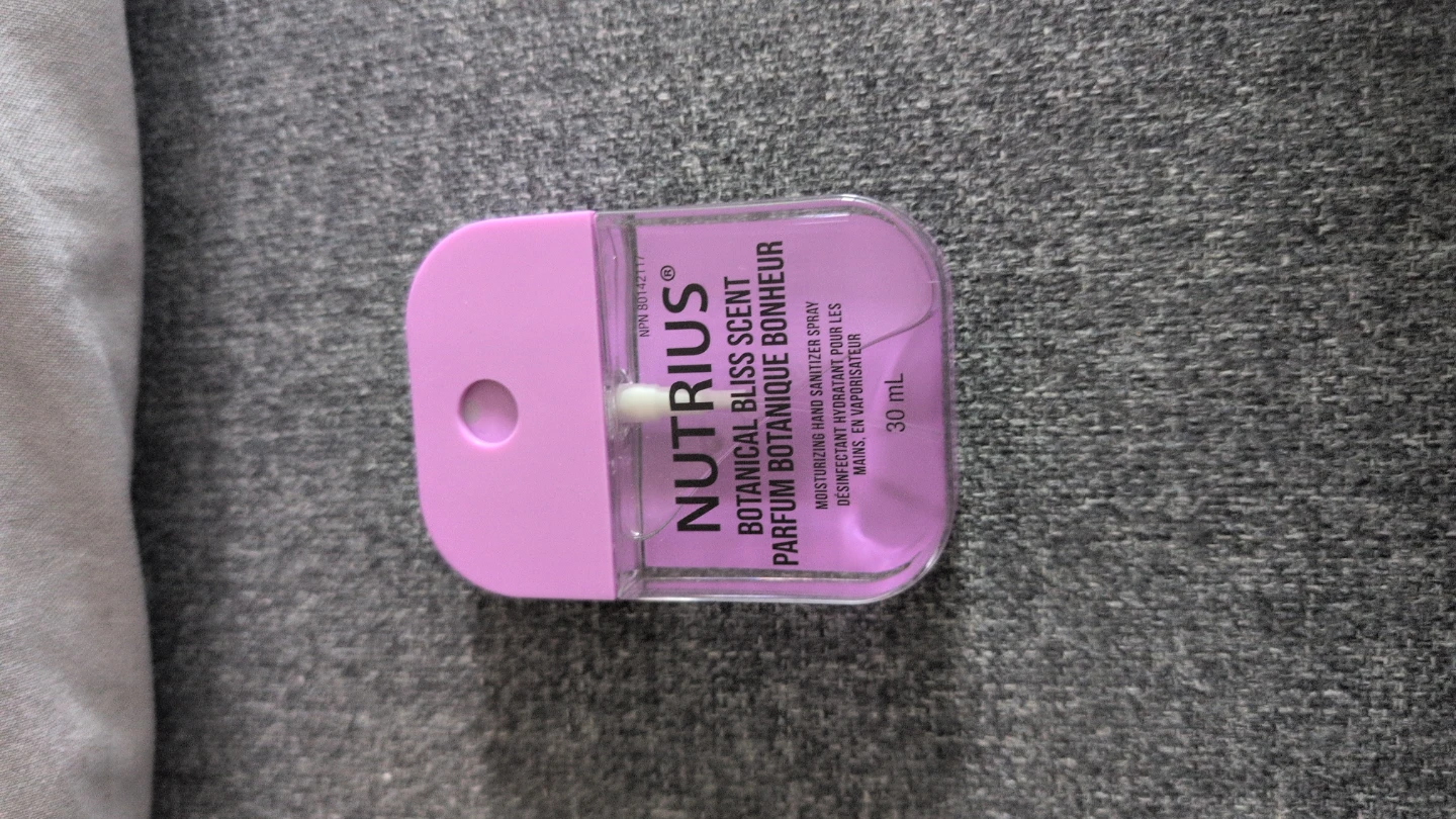 Nutrius Botanical Bliss Scent Moisturizing Hand Sanitizer Spray